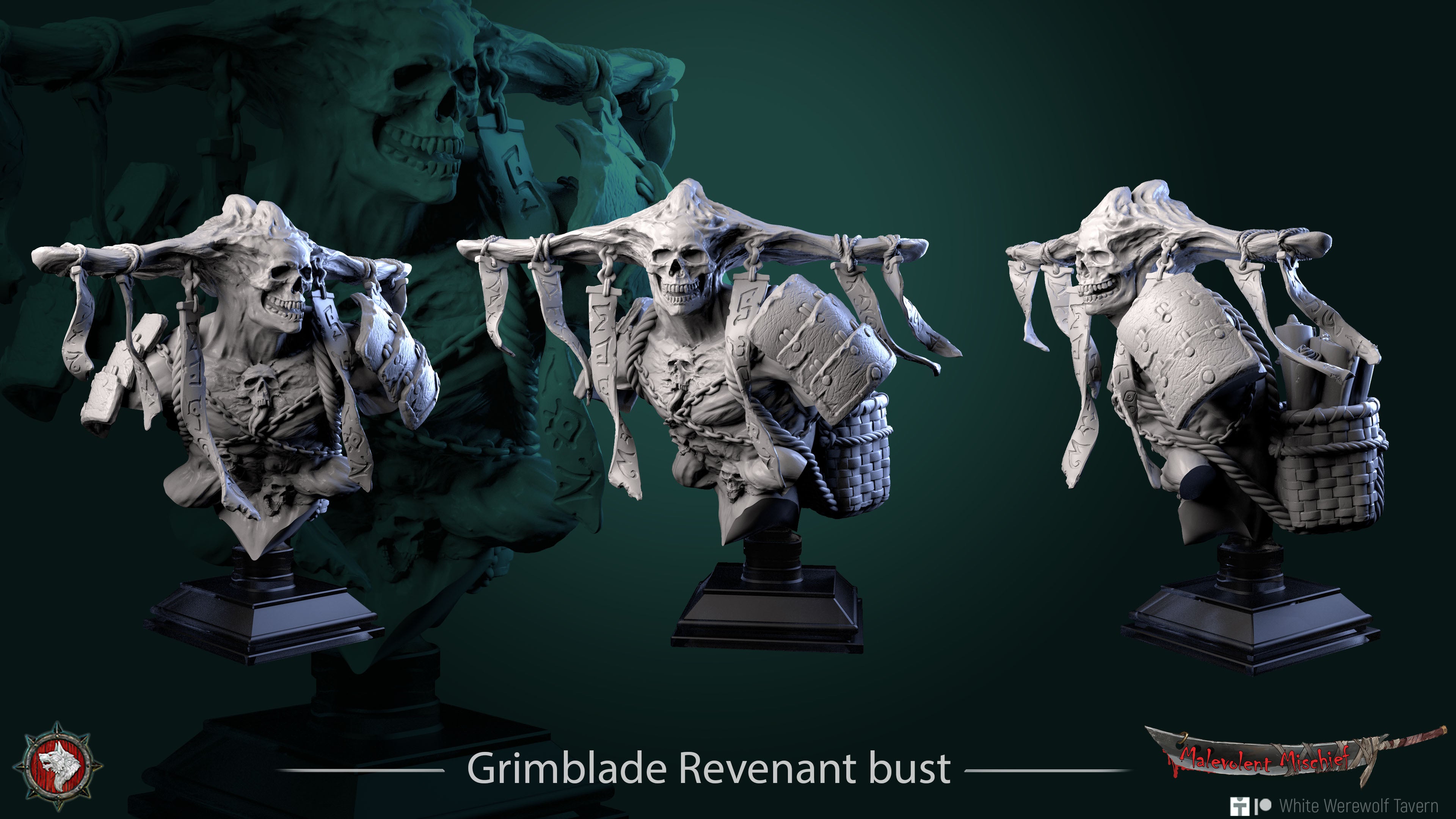 Grimblade Revenant - Bust aus der Reihe Malevolent Mischief von White Werewolf Tavern