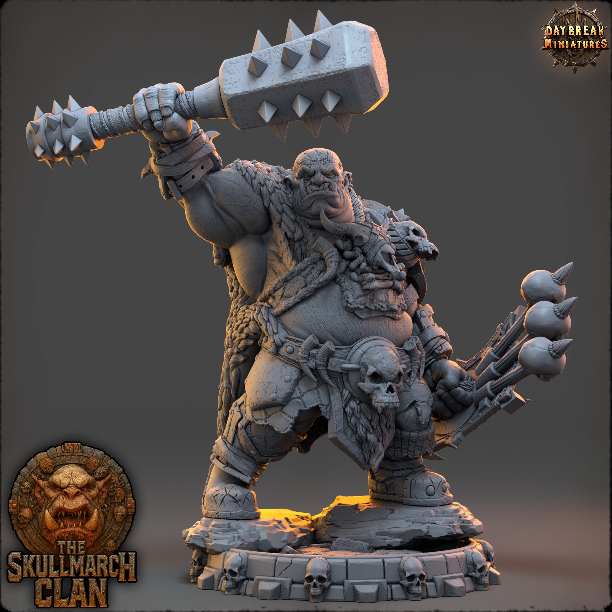 Ogres - de la série Les Ogres Mammouths de la Montagne du Crâne par Daybreak Miniatures