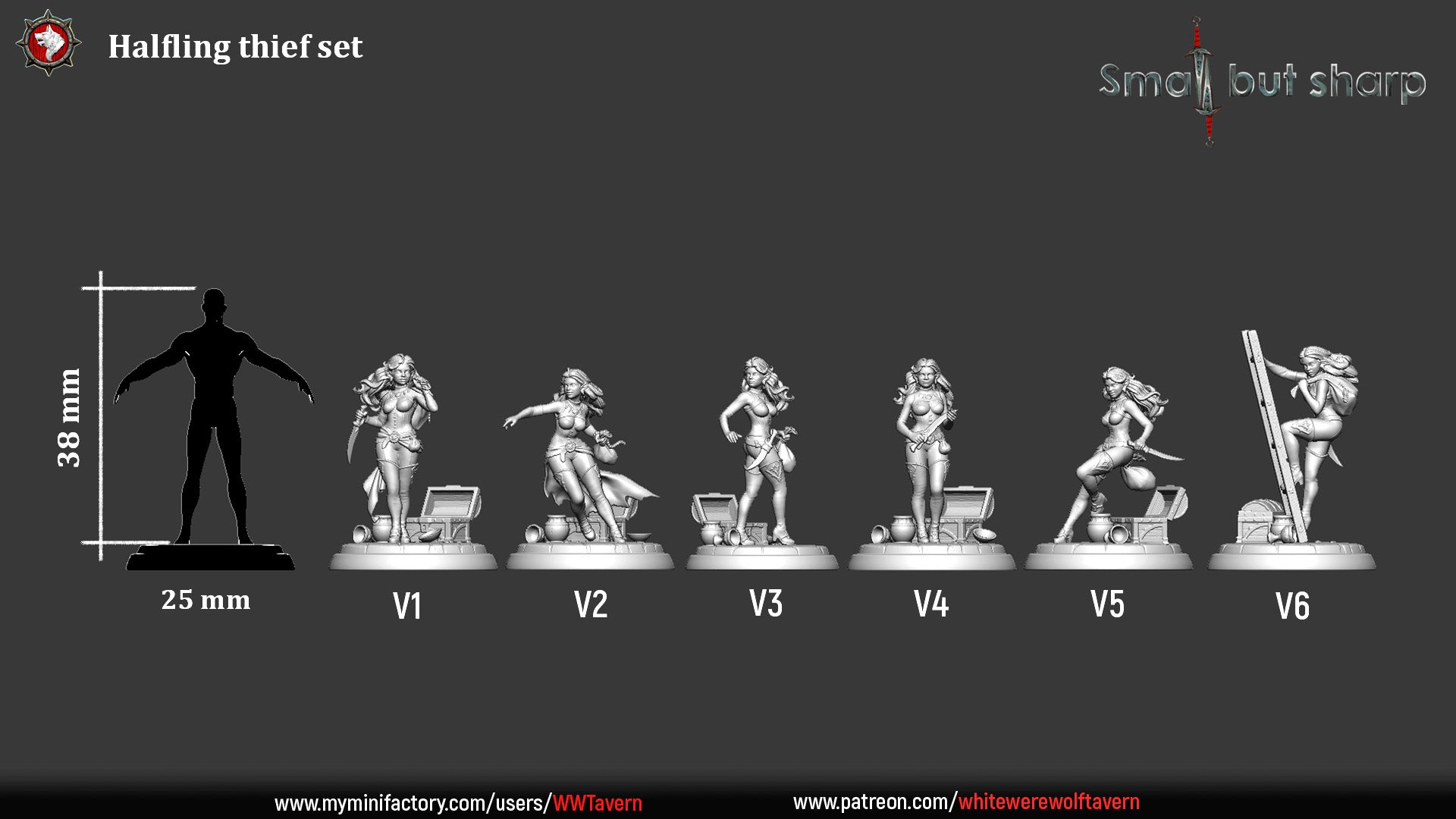 Halfling Thief - aus der Reihe Small but Sharp von White Werewolf Tavern