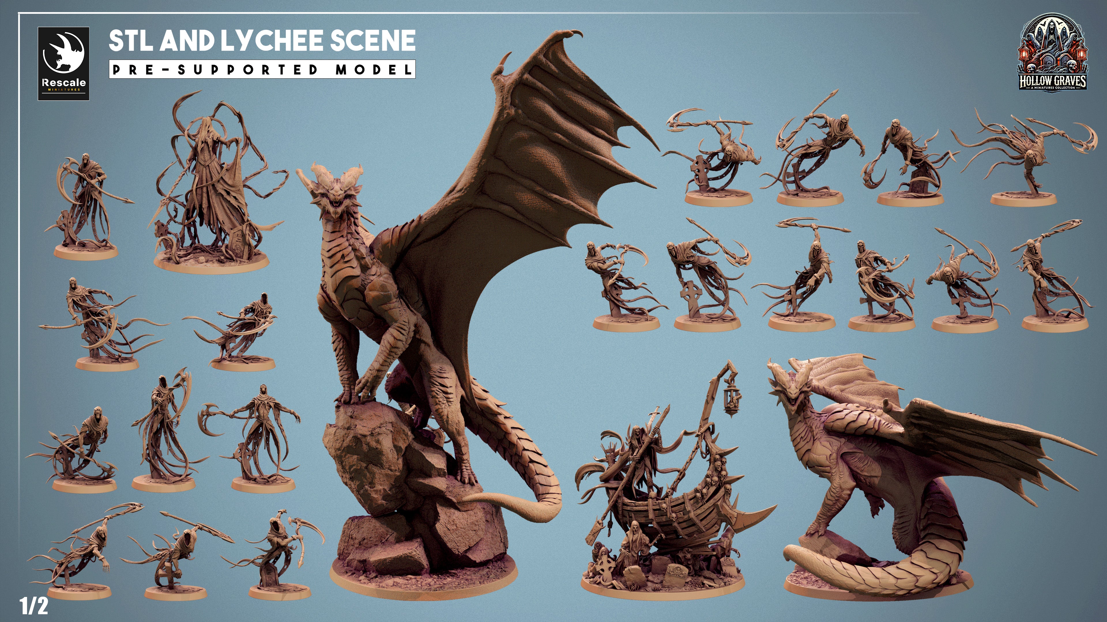 Death Ghost - aus der Reihe Hollow Graves von Rescale Miniatures