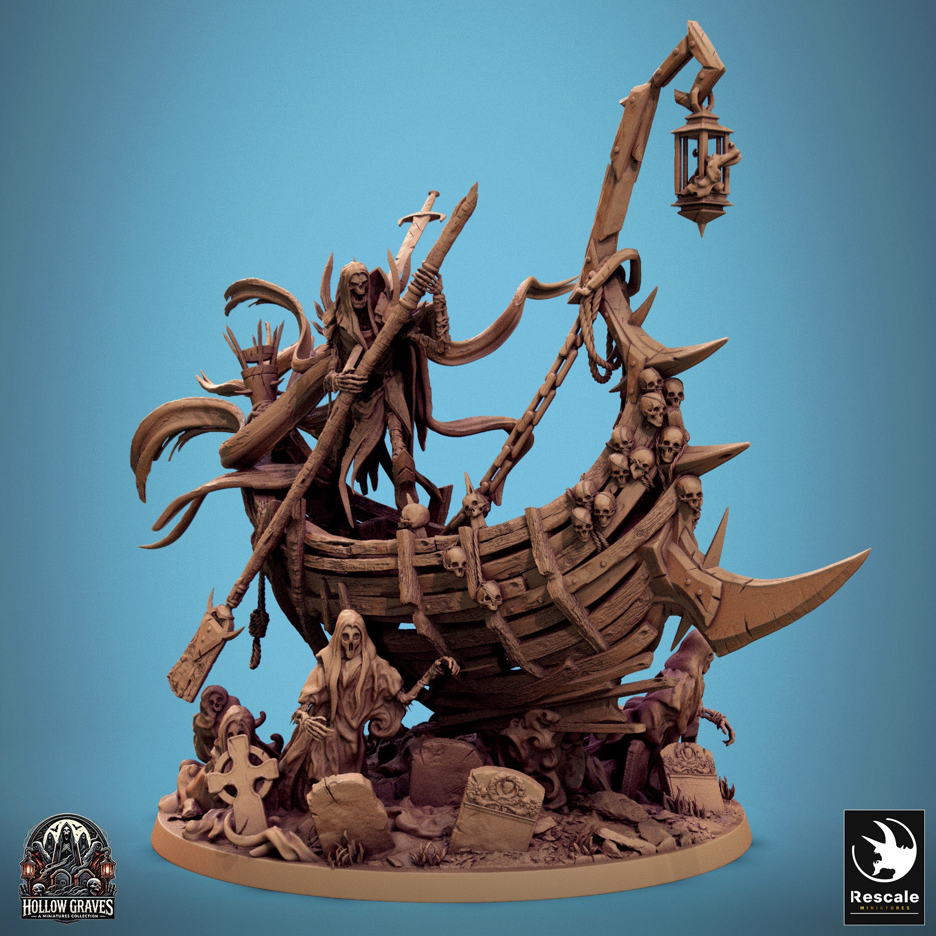 Zaltryn The Waverender - aus der Reihe Hollow Graves von Rescale Miniatures