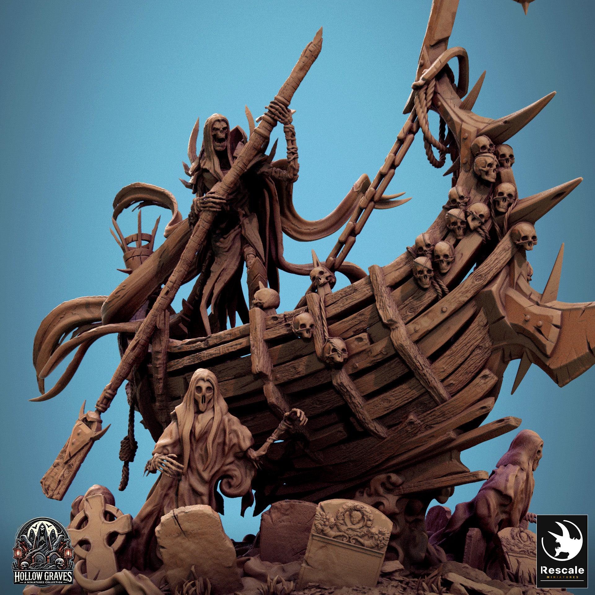 Zaltryn The Waverender - aus der Reihe Hollow Graves von Rescale Miniatures