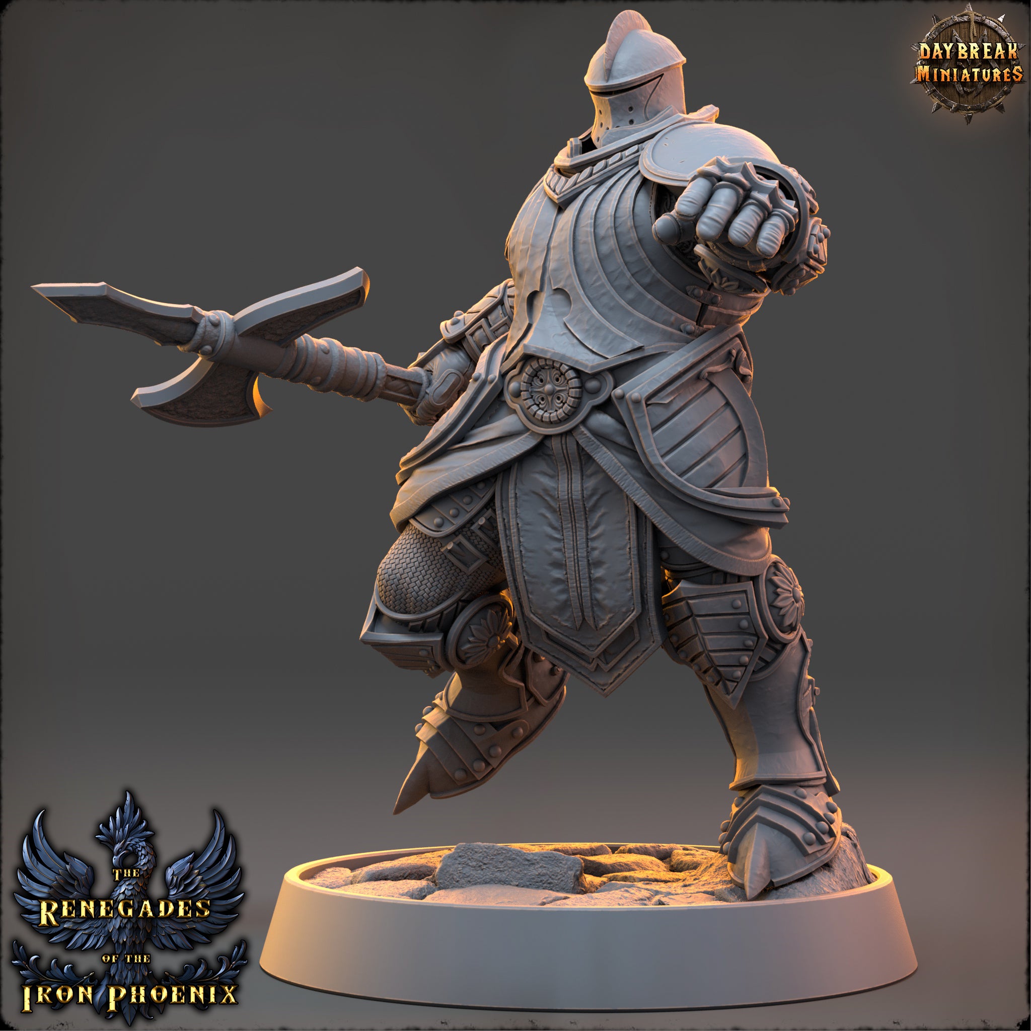 Paladin - aus der Reihe The Renegades of the Iron Phoenix von Daybreak Miniatures
