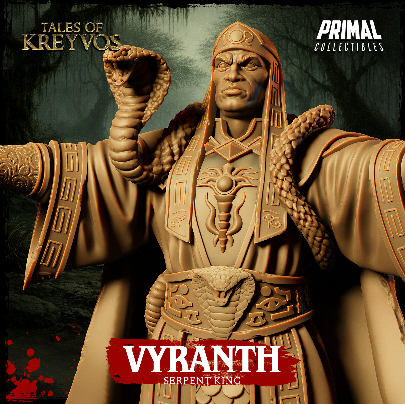 Serpente King Vyranth - Tales of Kreyvos - Primal Collectibles
