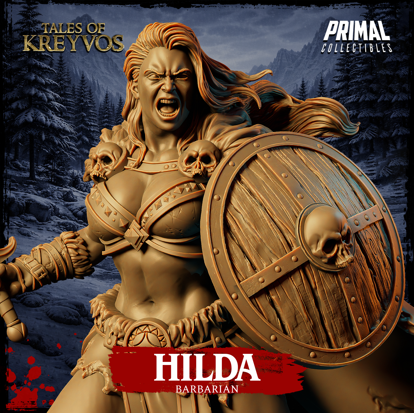 Barbarian Hilda - Tales of Lreyvos - Primal Collectibles
