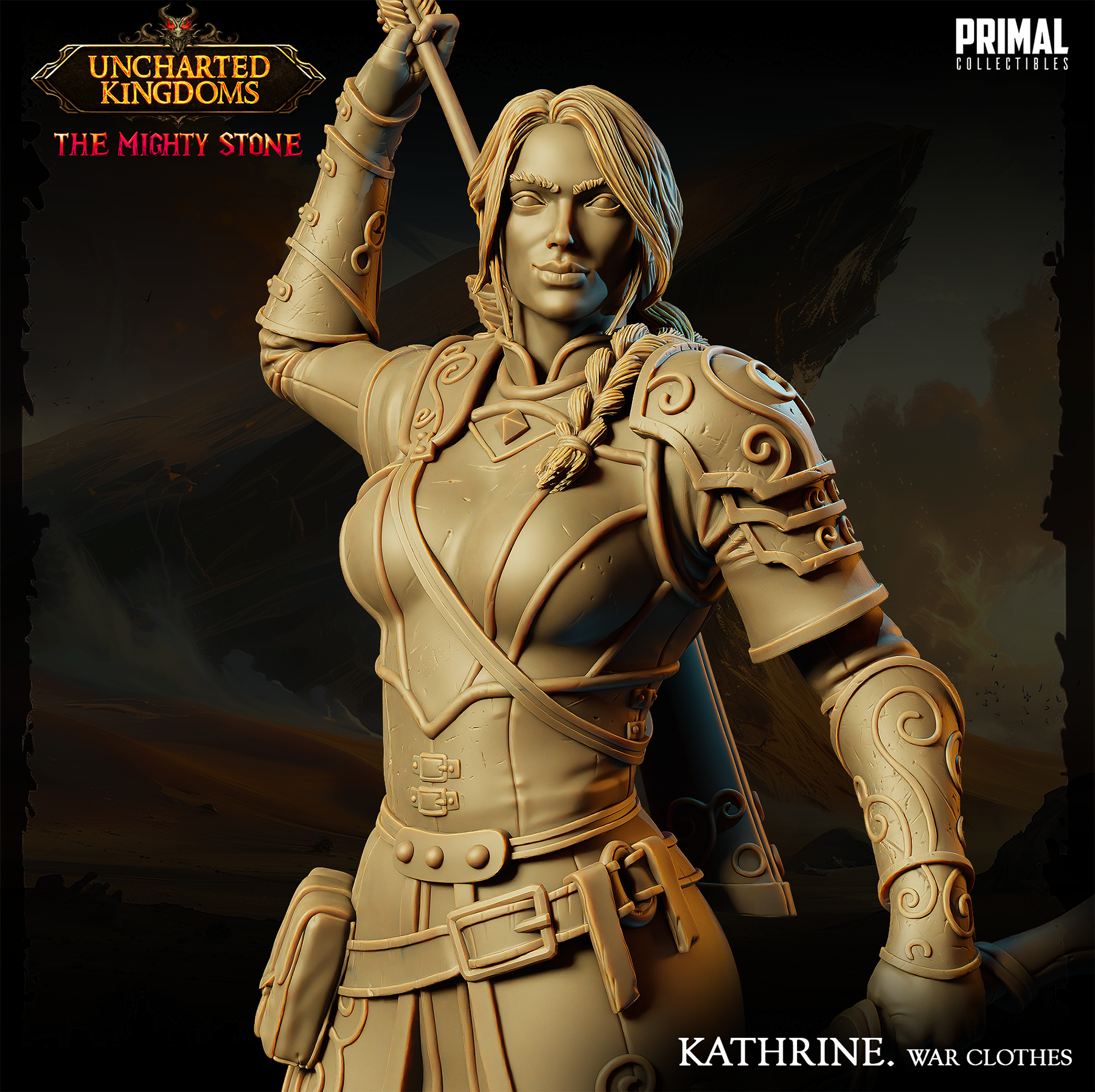 Fighter Kathrine - Uncharted Kingdoms/ The Mighty Stone - Primal Collectibles
