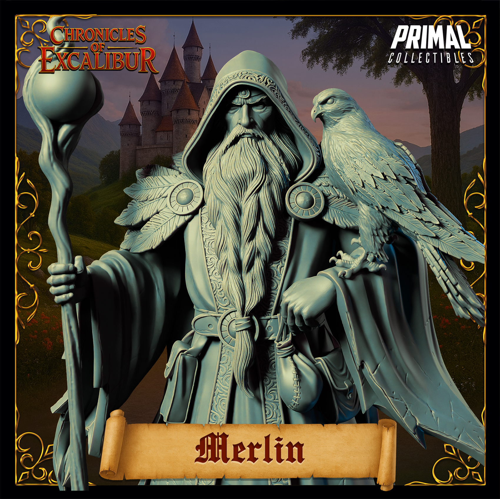 Wizard Merlin - Chronicles of Excalibur - Primal Collectibles