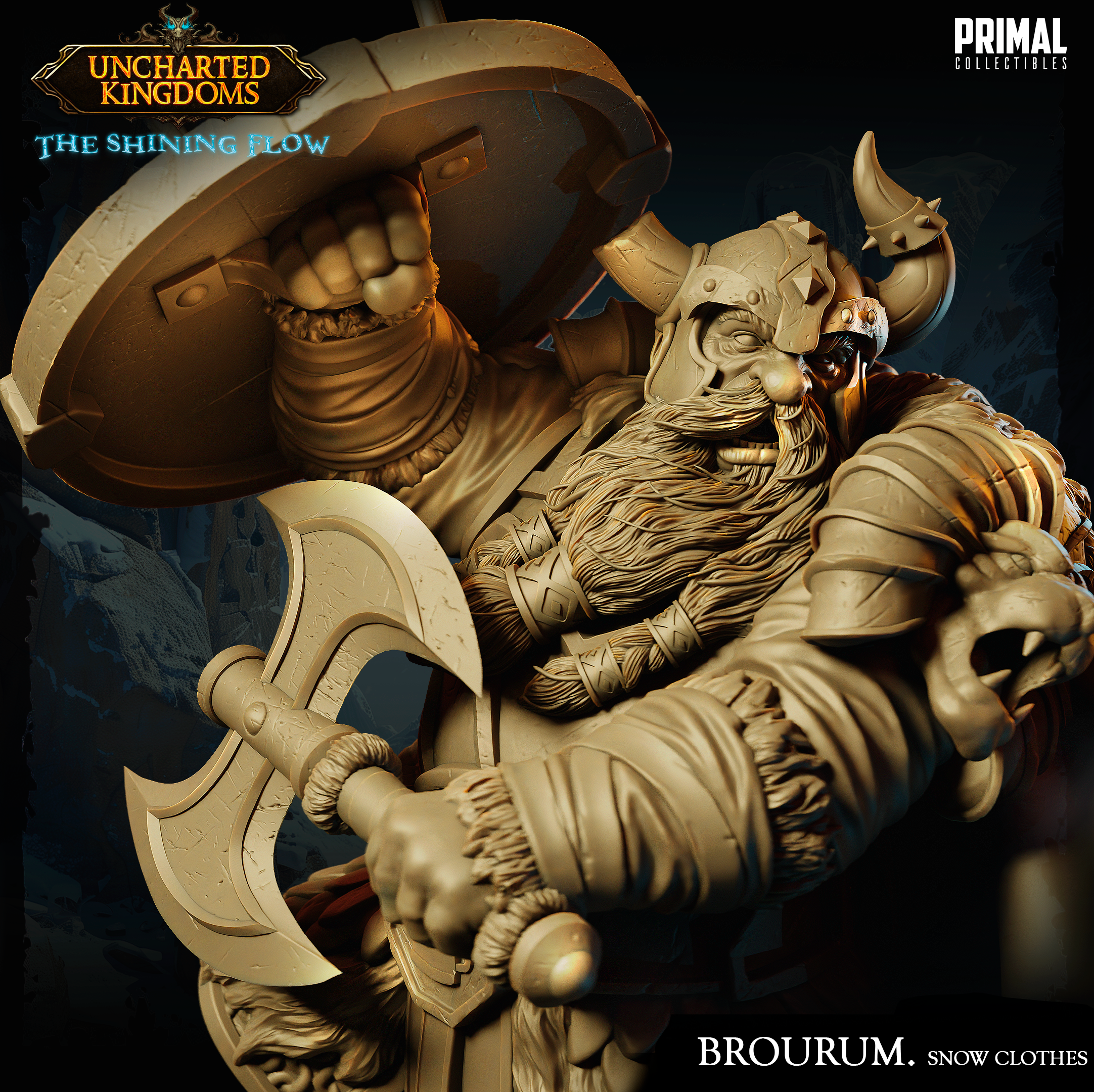 Dwarf Brourum - Uncharted Kingdoms/ The Shining Flow - Primal Collectibles