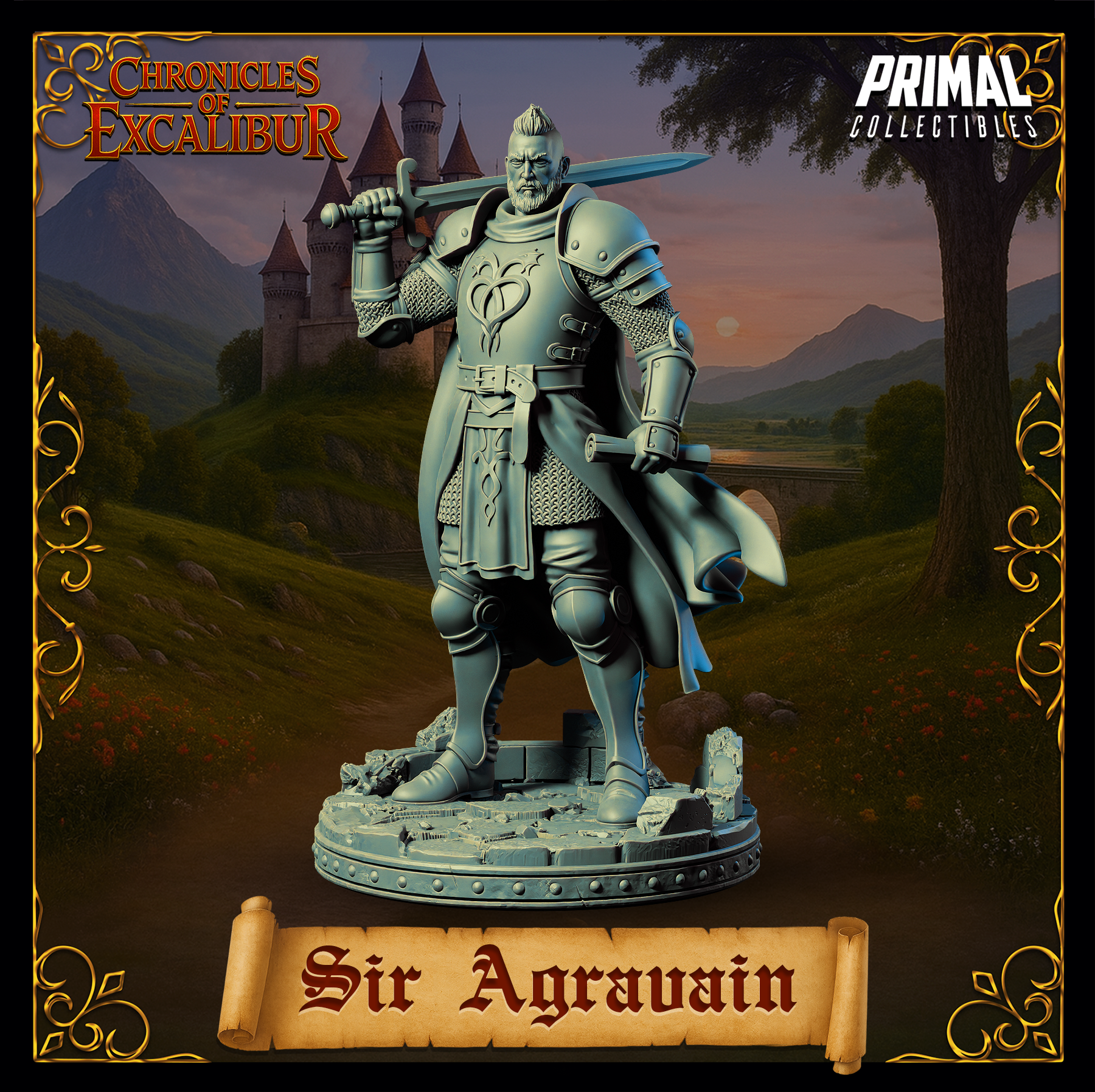 Knight Sir Agravain - Chronicles of Excalibur - Primal Collectibles