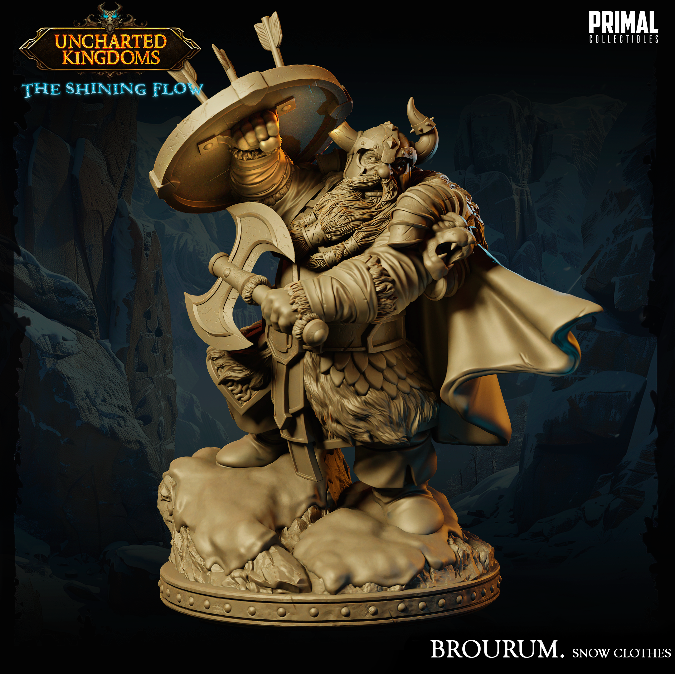 Dwarf Brourum - Uncharted Kingdoms/ The Shining Flow - Primal Collectibles
