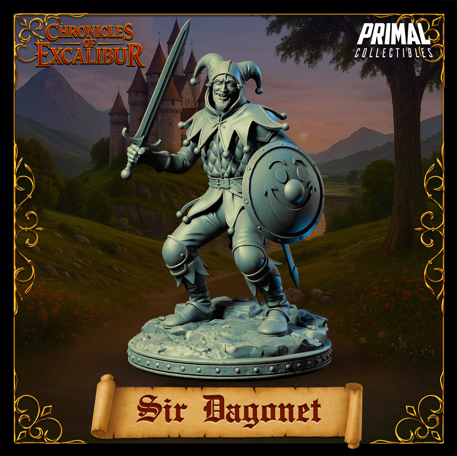 Knight Sir Dagonet - Chronicles of Excalibur - Primal Collectibles