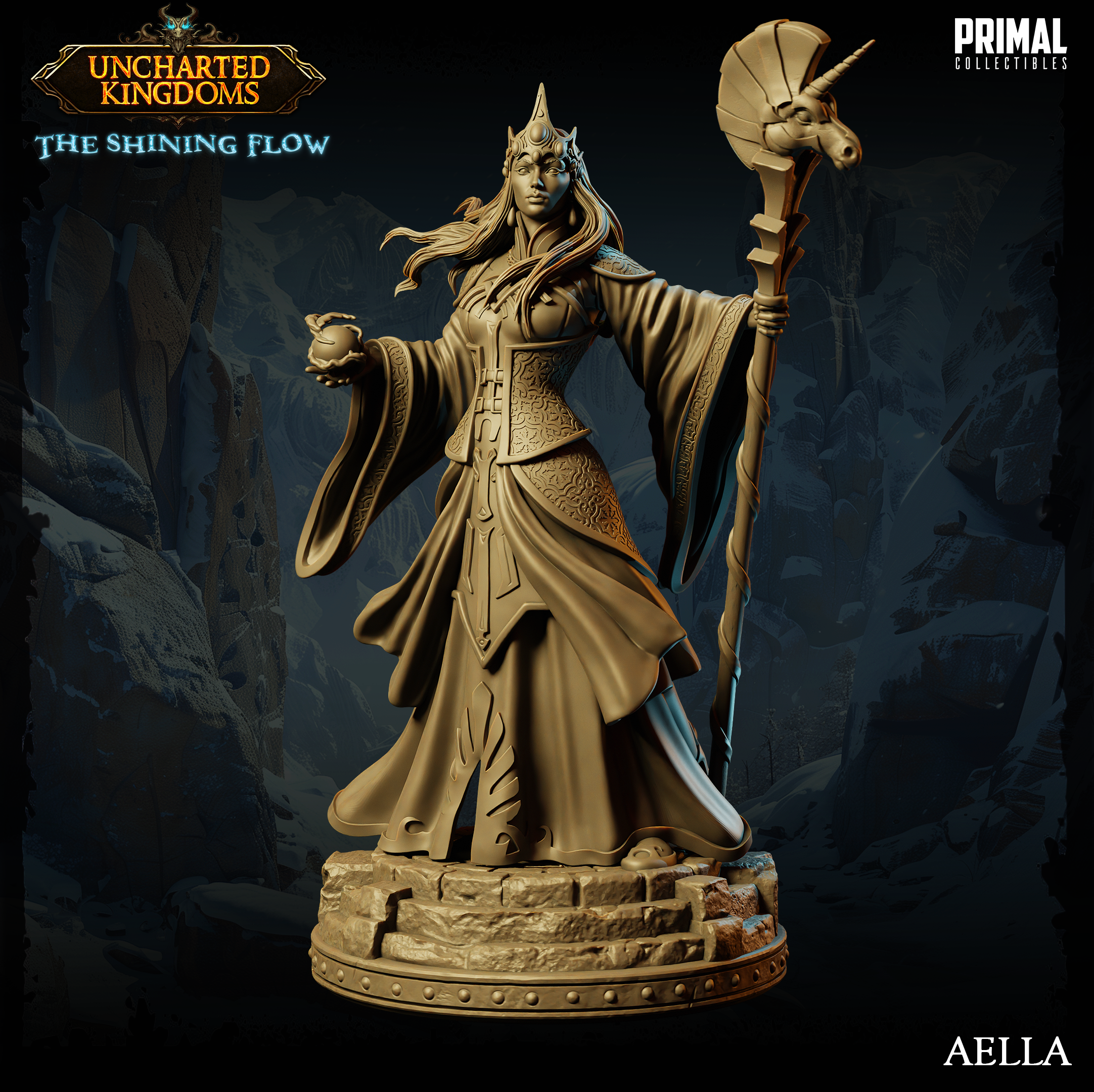 Queen Aella - Uncharted Kingdoms/ The Shining Flow - Primal Collectibles