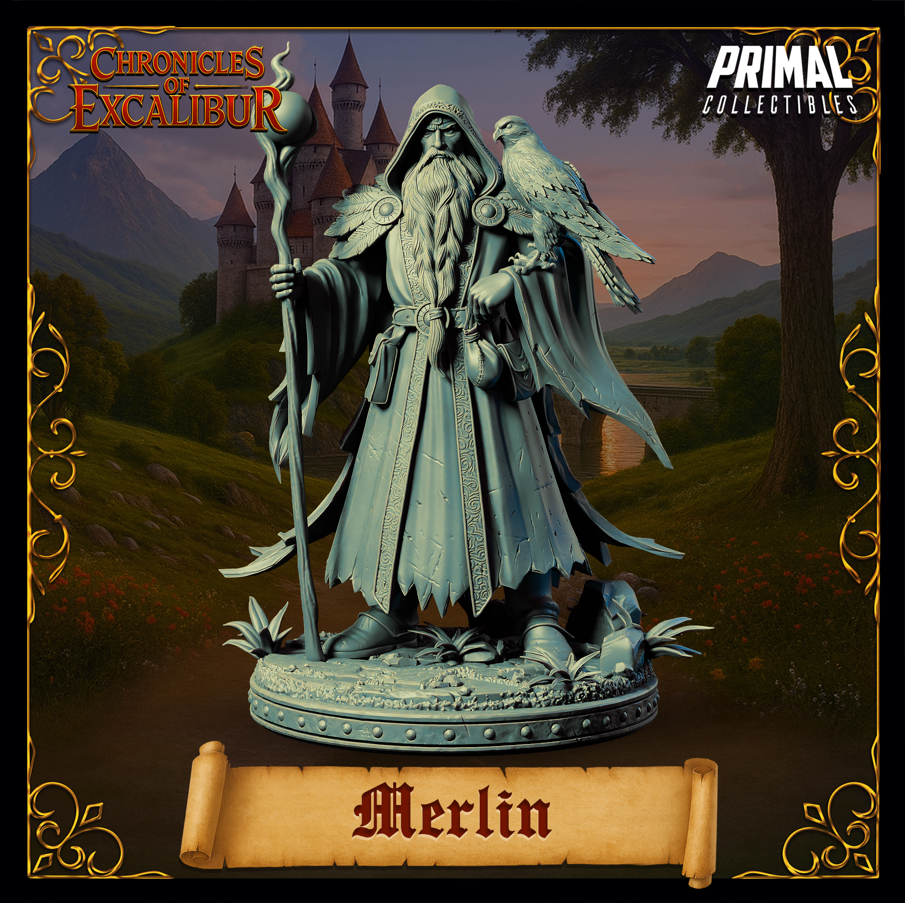 Wizard Merlin - Chronicles of Excalibur - Primal Collectibles