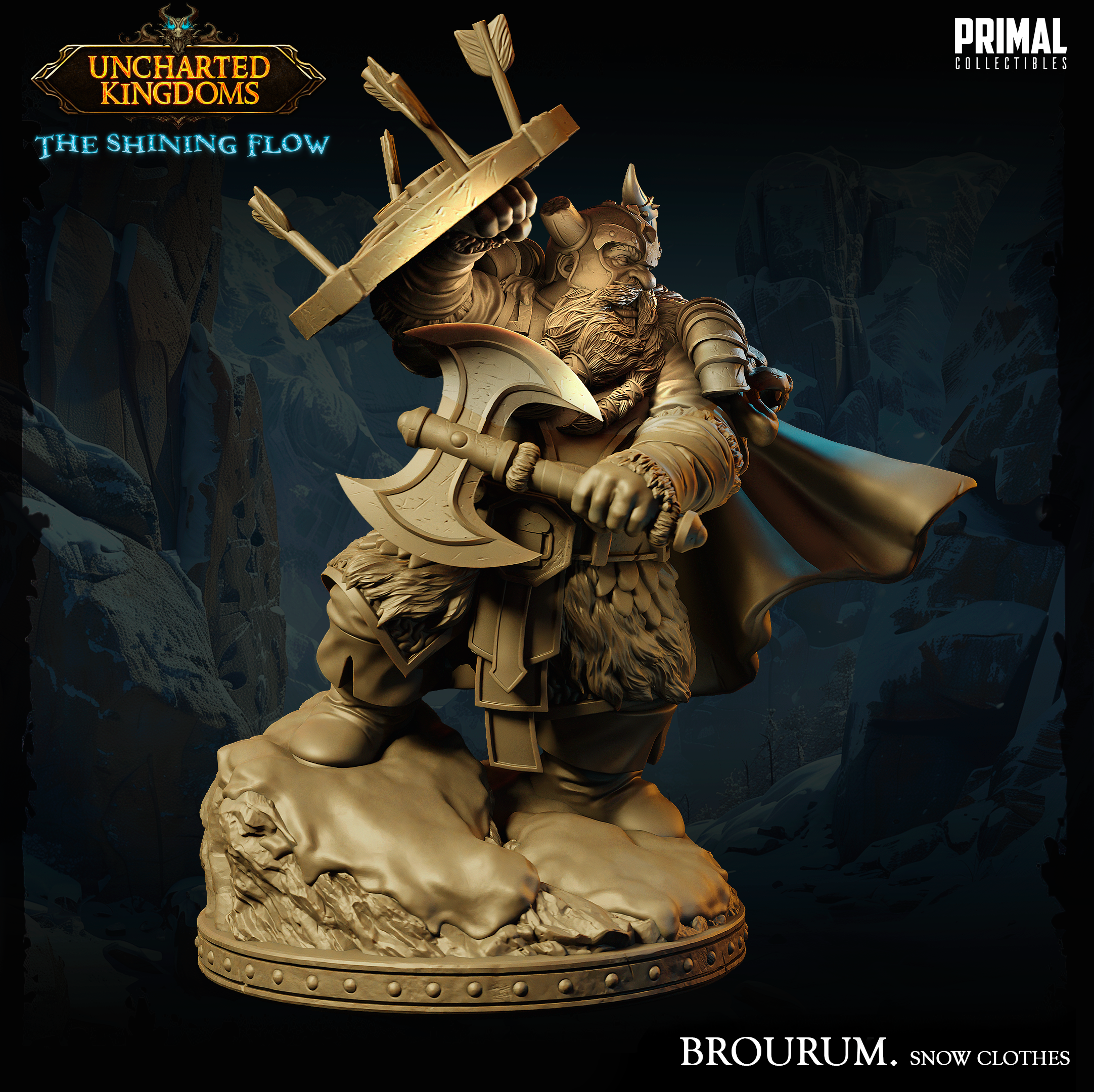 Dwarf Brourum - Uncharted Kingdoms/ The Shining Flow - Primal Collectibles