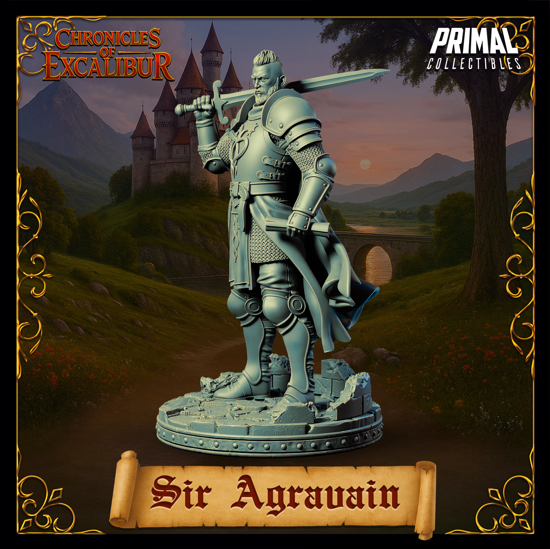 Knight Sir Agravain - Chronicles of Excalibur - Primal Collectibles