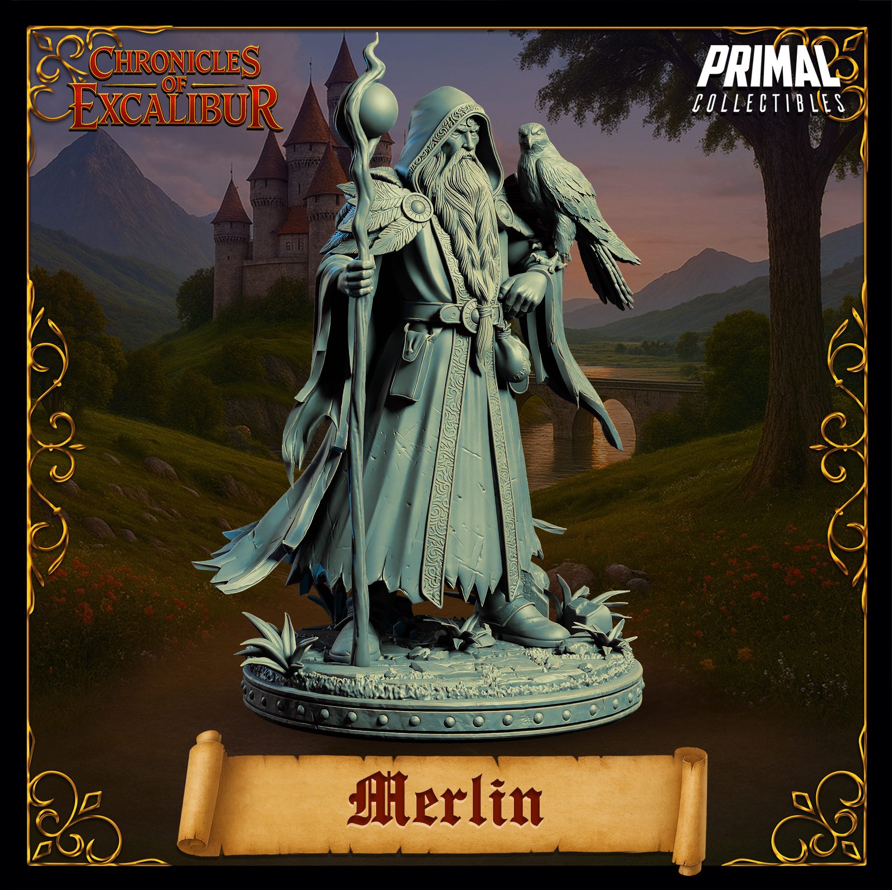 Wizard Merlin - Chronicles of Excalibur - Primal Collectibles