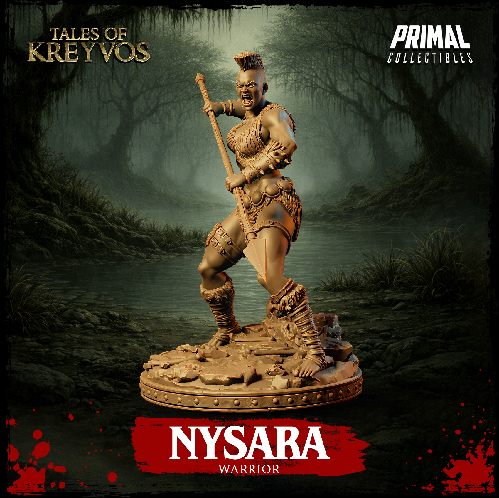 Warrior Nysara - Tales of Kreyvos - Primal Collectibles
