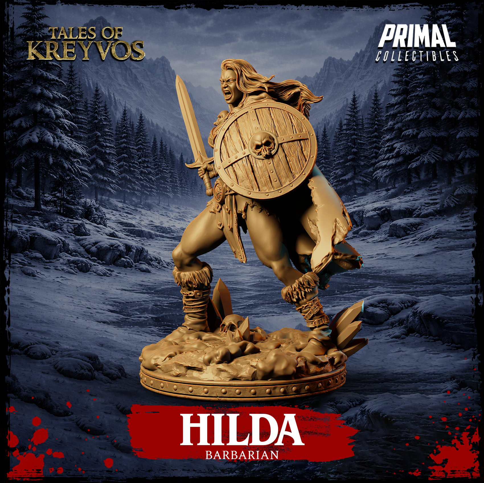 Barbarian Hilda - Tales of Lreyvos - Primal Collectibles
