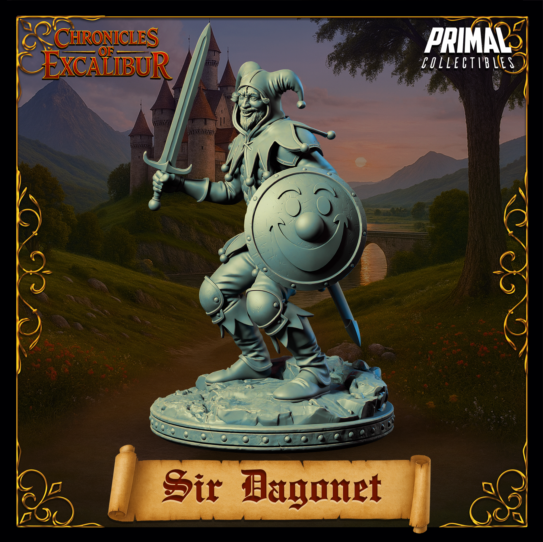 Knight Sir Dagonet - Chronicles of Excalibur - Primal Collectibles