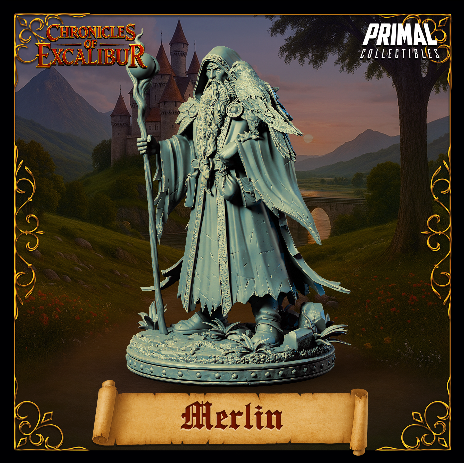 Wizard Merlin - Chronicles of Excalibur - Primal Collectibles
