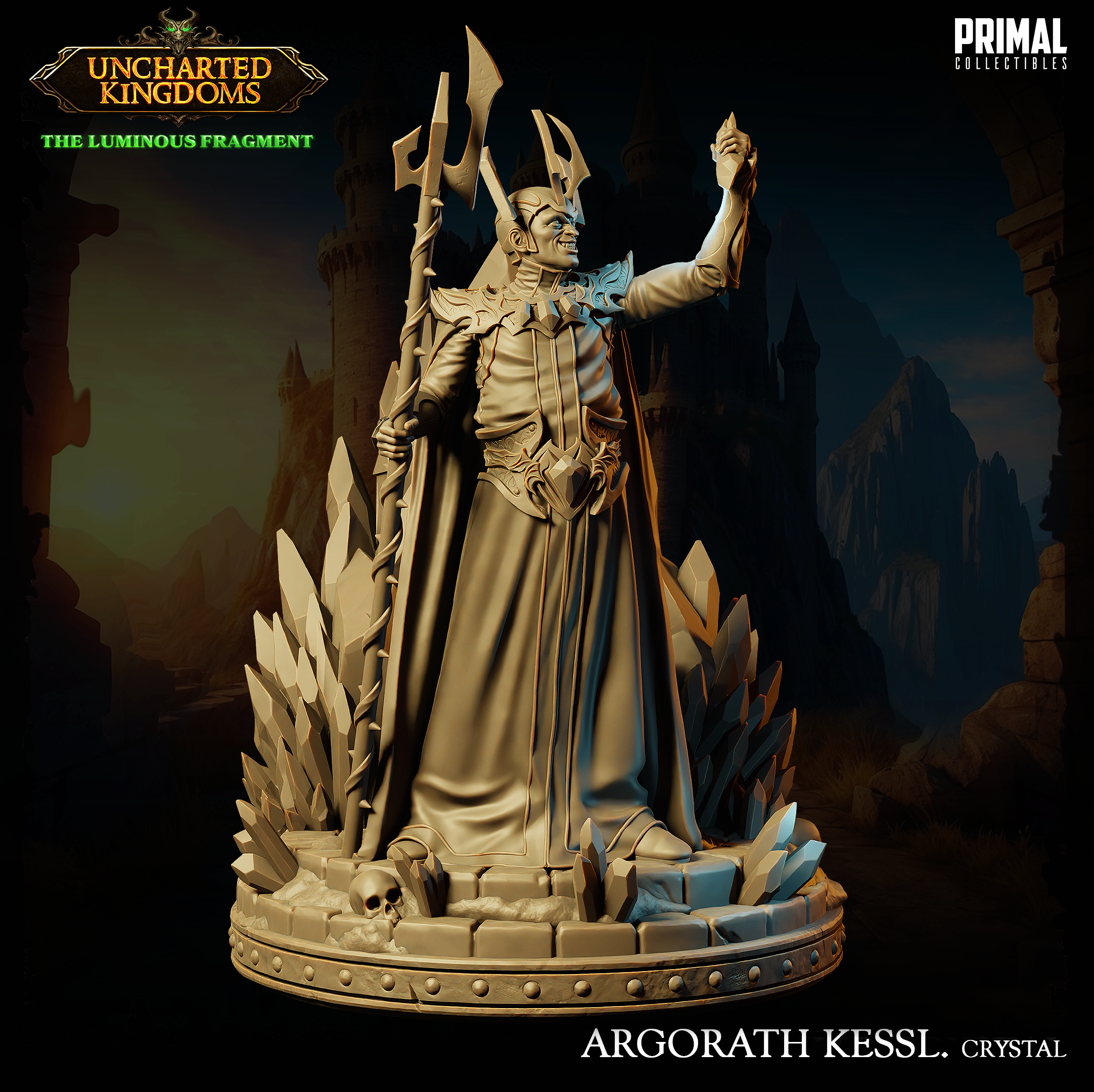 Dark Wizard Agorath Kessl Crystal - Uncharted Kingdoms/ The Luminous Fragment - Primal Collectibles