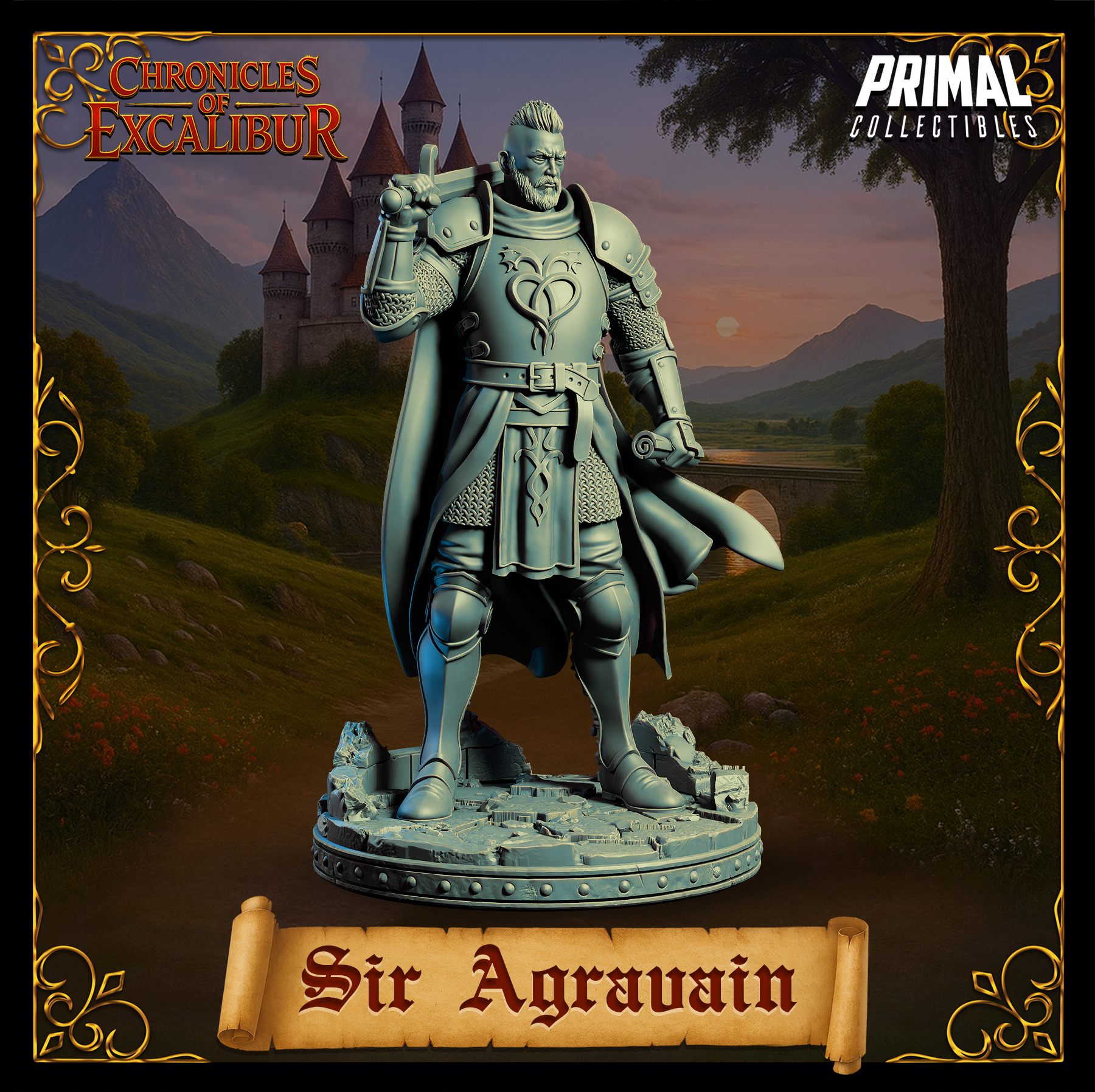 Knight Sir Agravain - Chronicles of Excalibur - Primal Collectibles