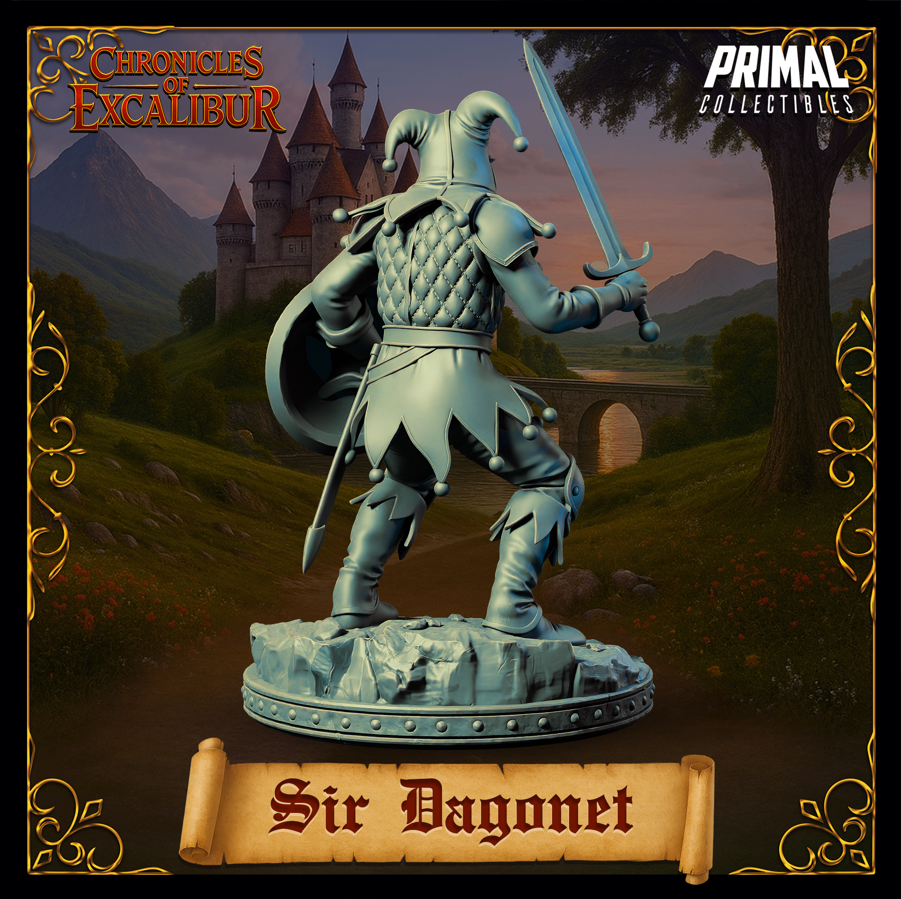 Knight Sir Dagonet - Chronicles of Excalibur - Primal Collectibles