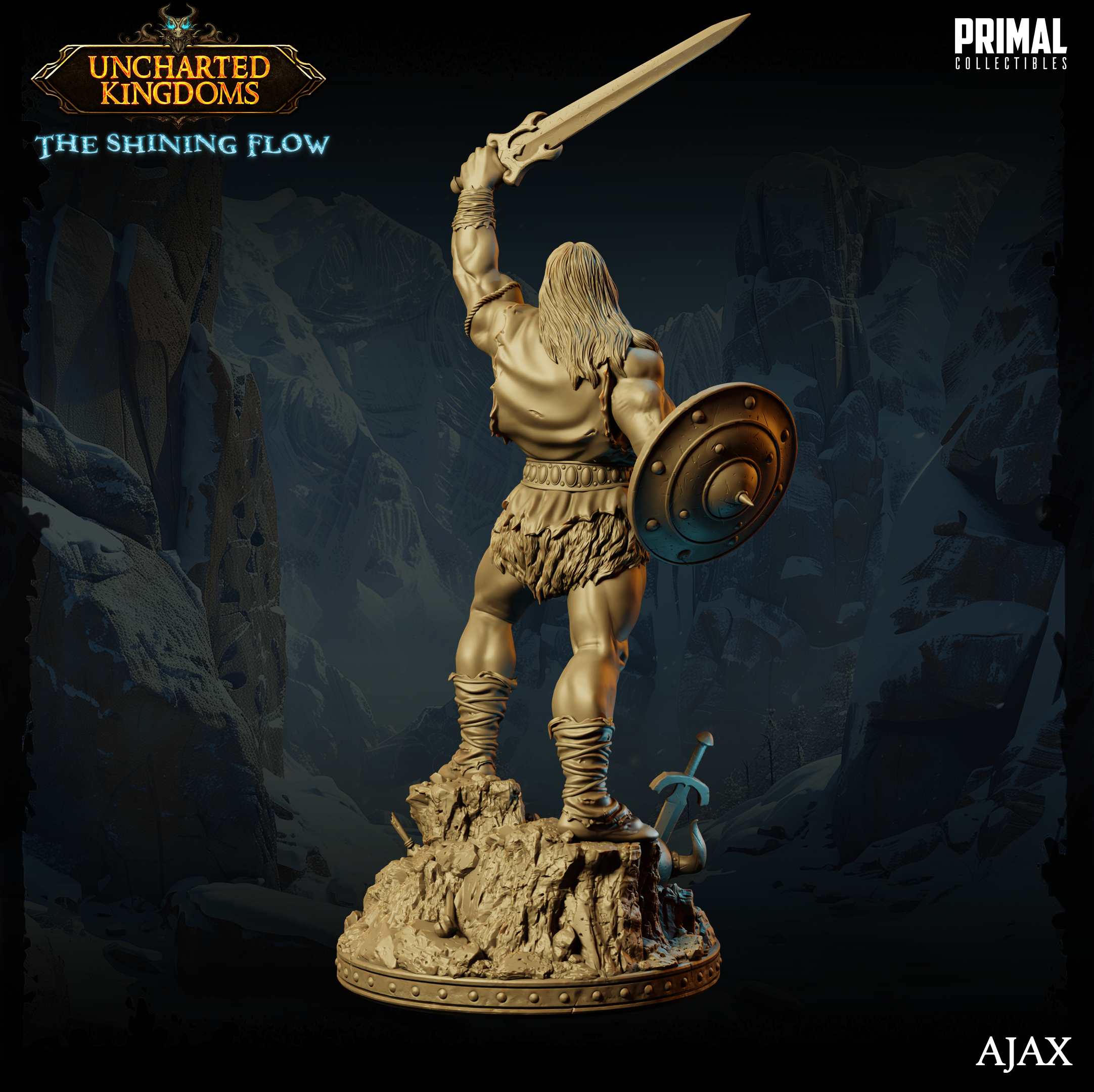 Barbarian Ajax - Uncharted Kingdoms/ The Shining Flow - Primal Collectibles