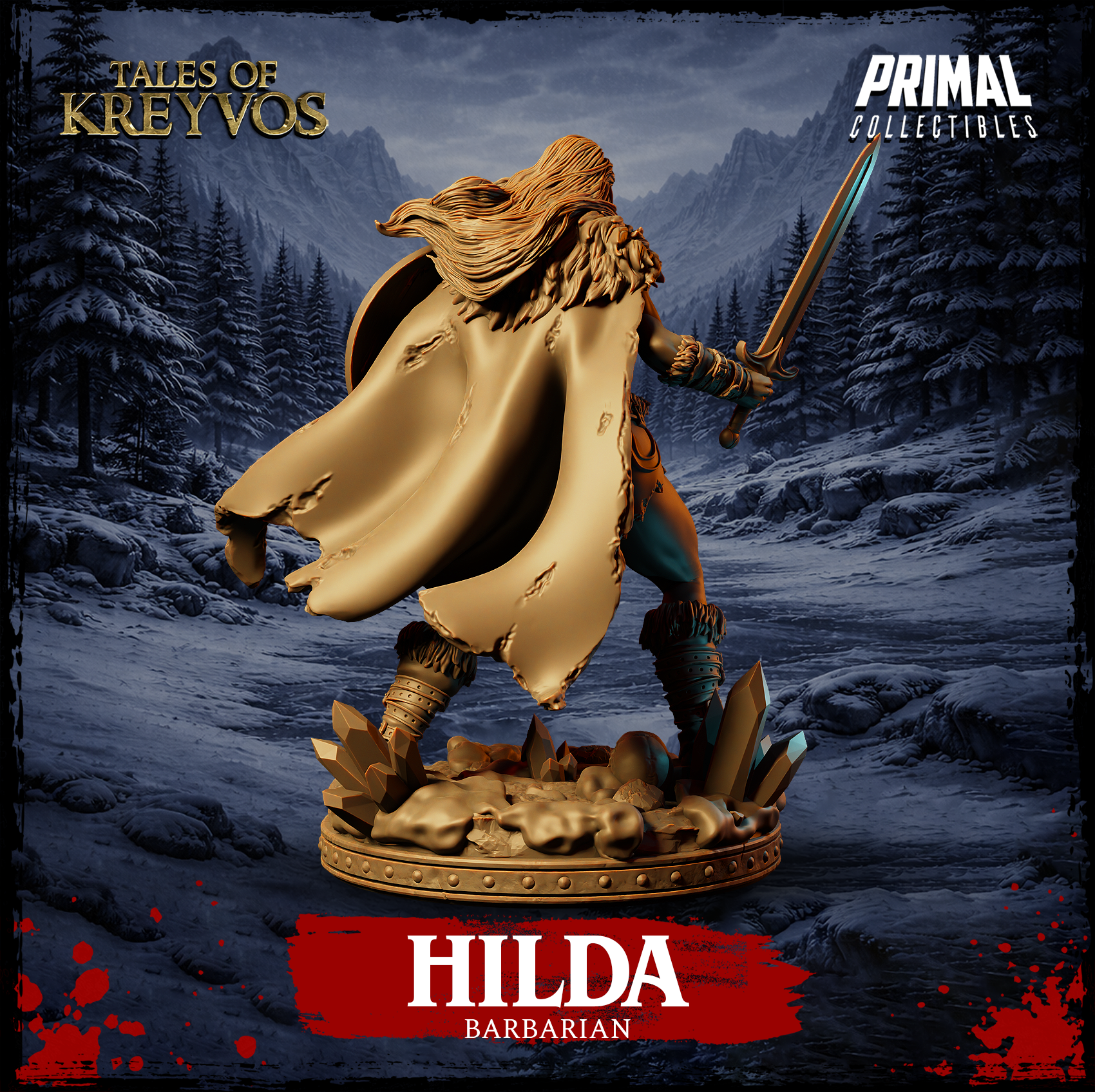 Barbarian Hilda - Tales of Kreyvos - Primal Collectibles