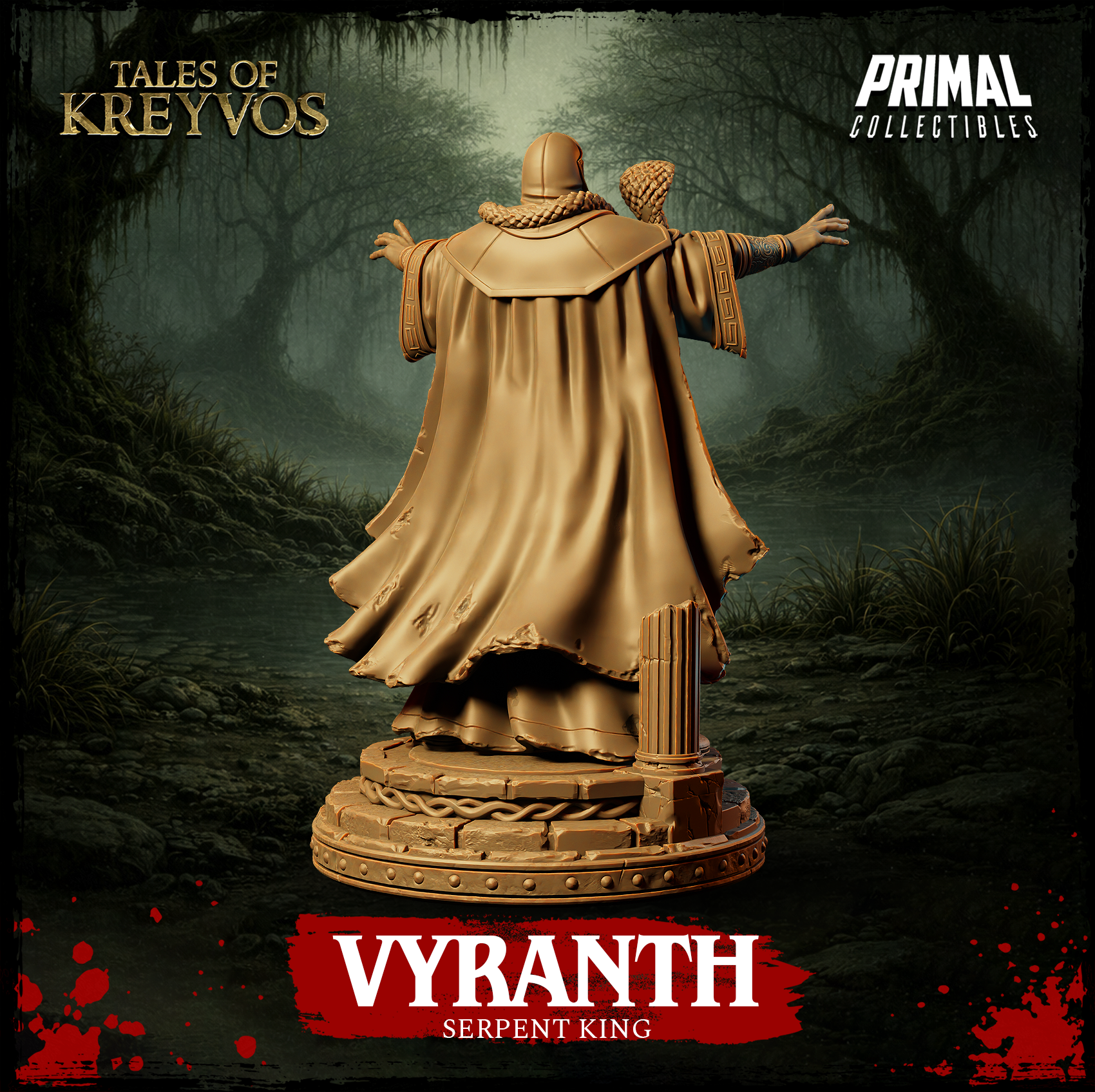 Serpente King Vyranth - Tales of Kreyvos - Primal Collectibles