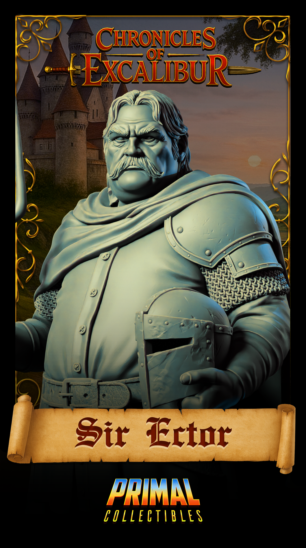 Knight Sir Ector - Chronicles of Excalibur - Primal Collectibles
