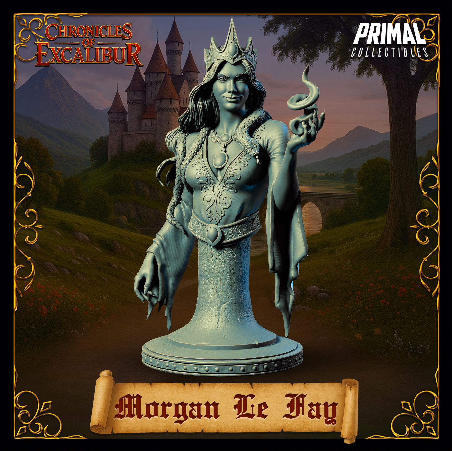 Morgan - Bust aus der Reihe Chronicles of Excalibur von Primal Collectibles