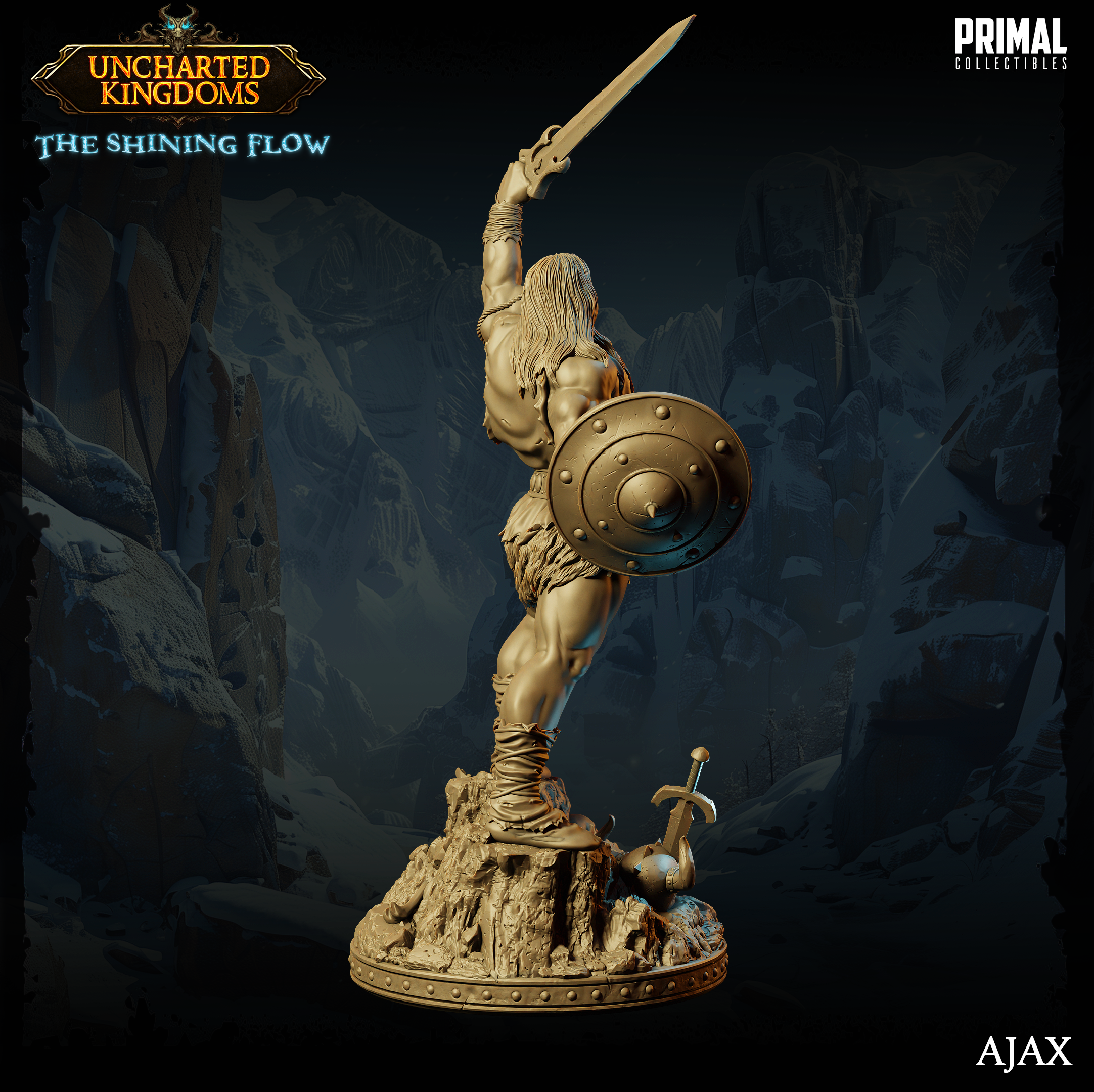 Barbarian Ajax - Uncharted Kingdoms/ The Shining Flow - Primal Collectibles