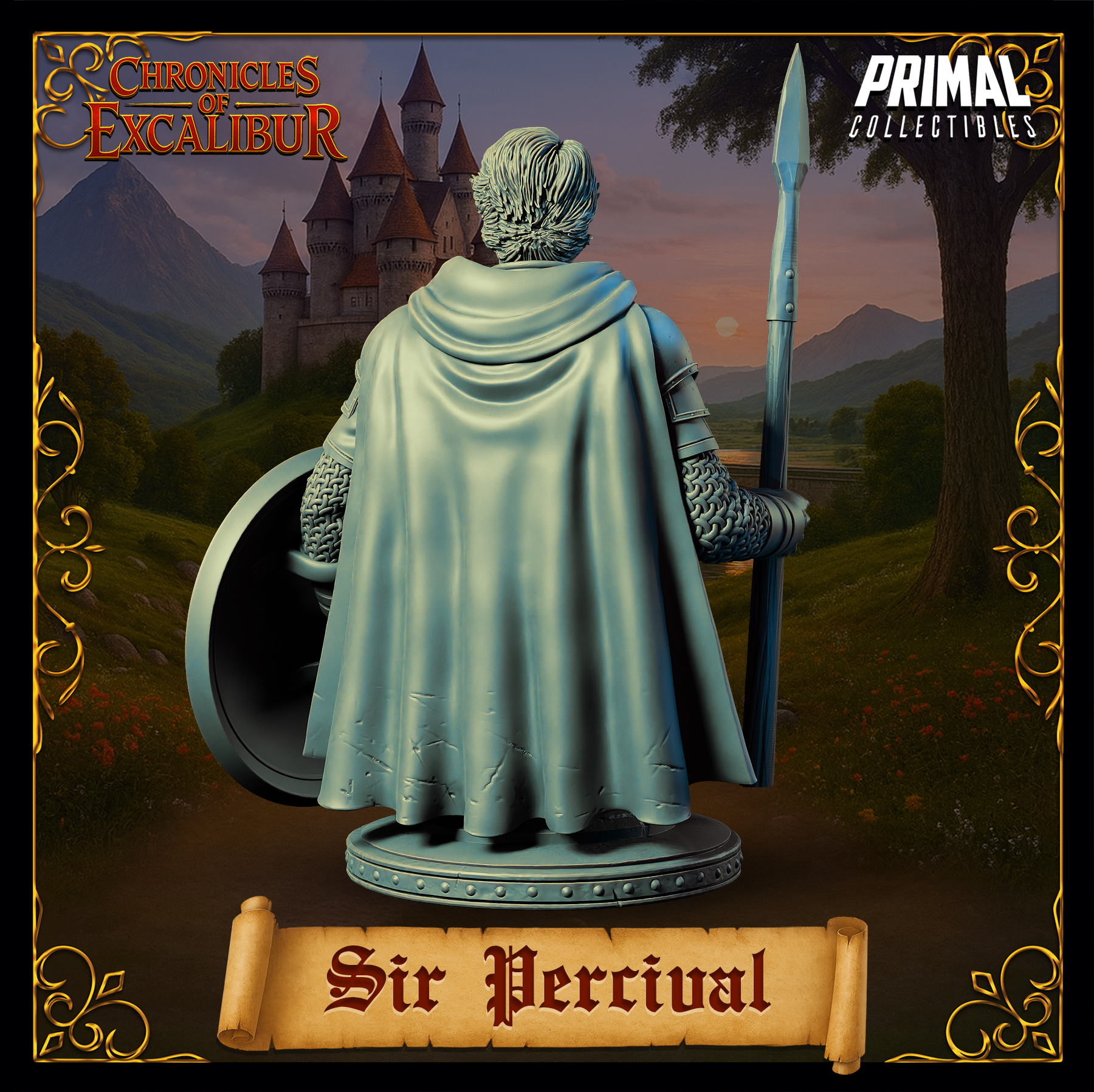 Knight Sir Percival - Bust - Chronicles of Excalibur - Primal Collectibles