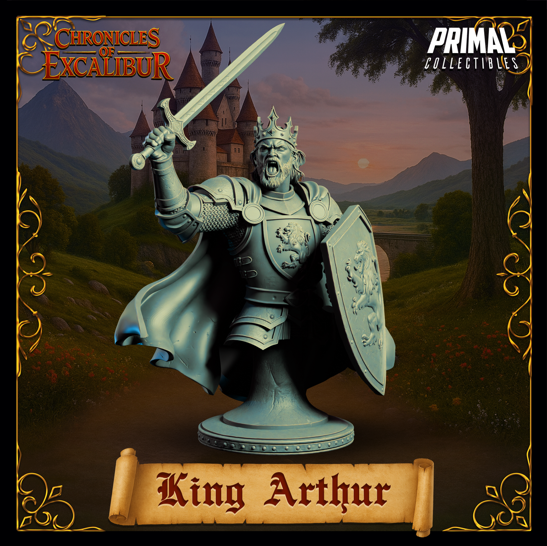 Adult King Arthur - Bust - Chronicles of Excalibur - Primal Collectibles