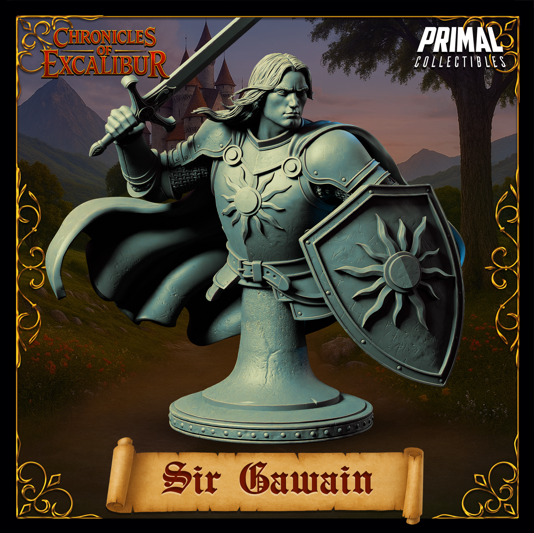 Knight Sir Gawain - Bust - Chronicles of Excalibur - Primal Collectibles