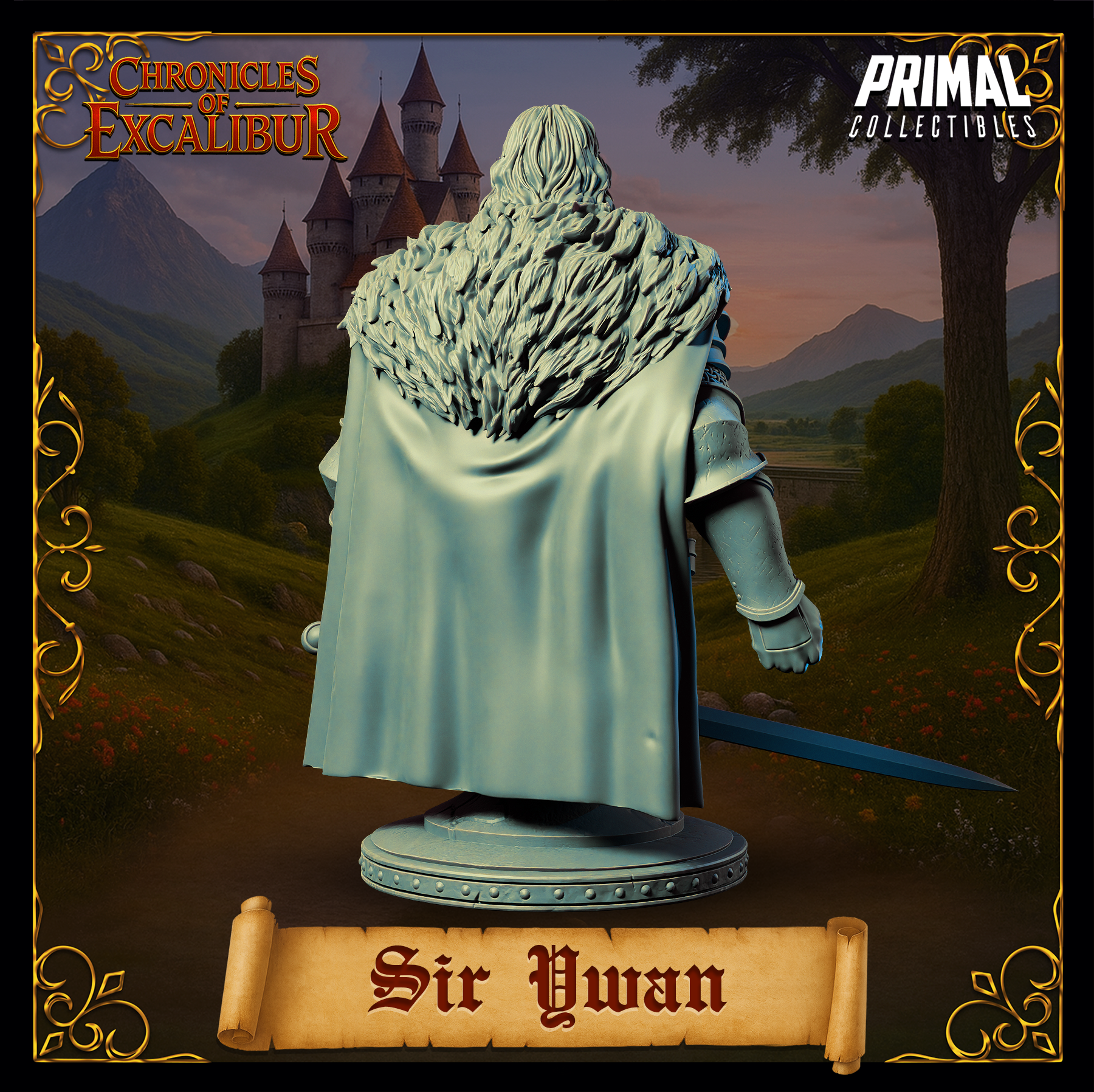 Knight Sir Qwan - Bust - Chronicles of Excalibur - Primal Collectibles