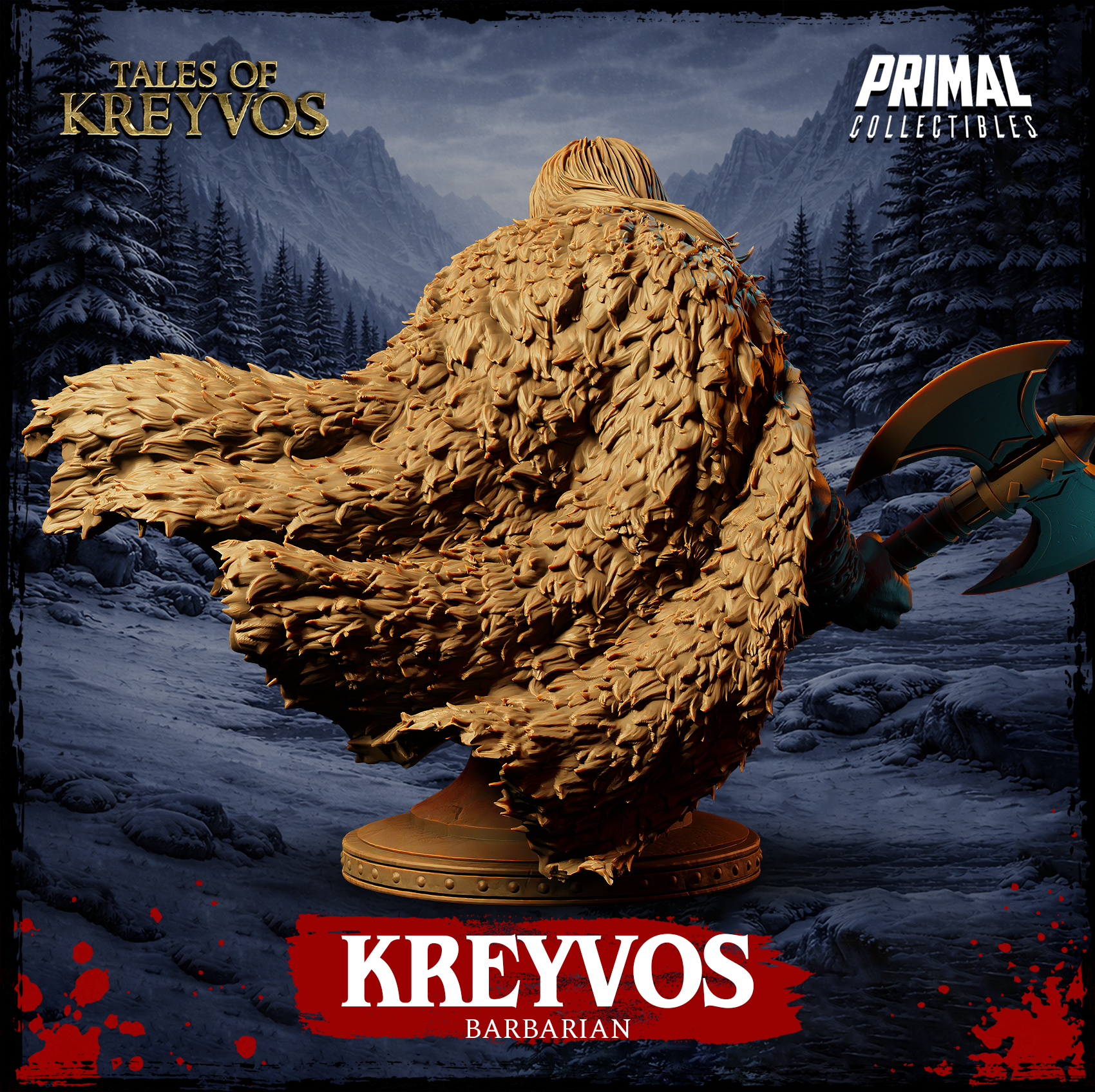 Northman Kreyvos Bust - Tales of Kreyvos - Primal Collectibles