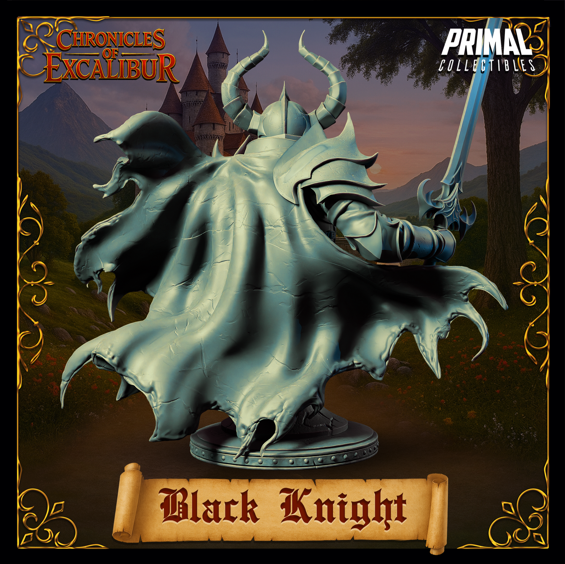 Black Knight - Bust - Chronicles of Excalibur - Primal Collectibles