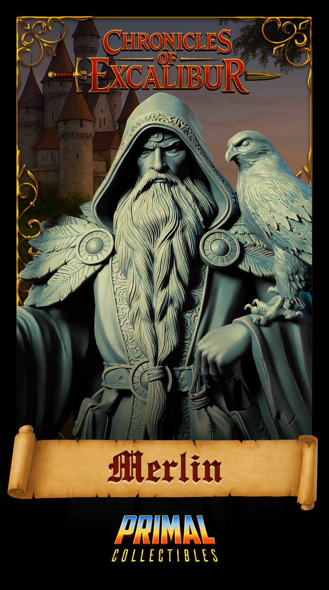 Wizard Merlin - Chronicles of Excalibur - Primal Collectibles