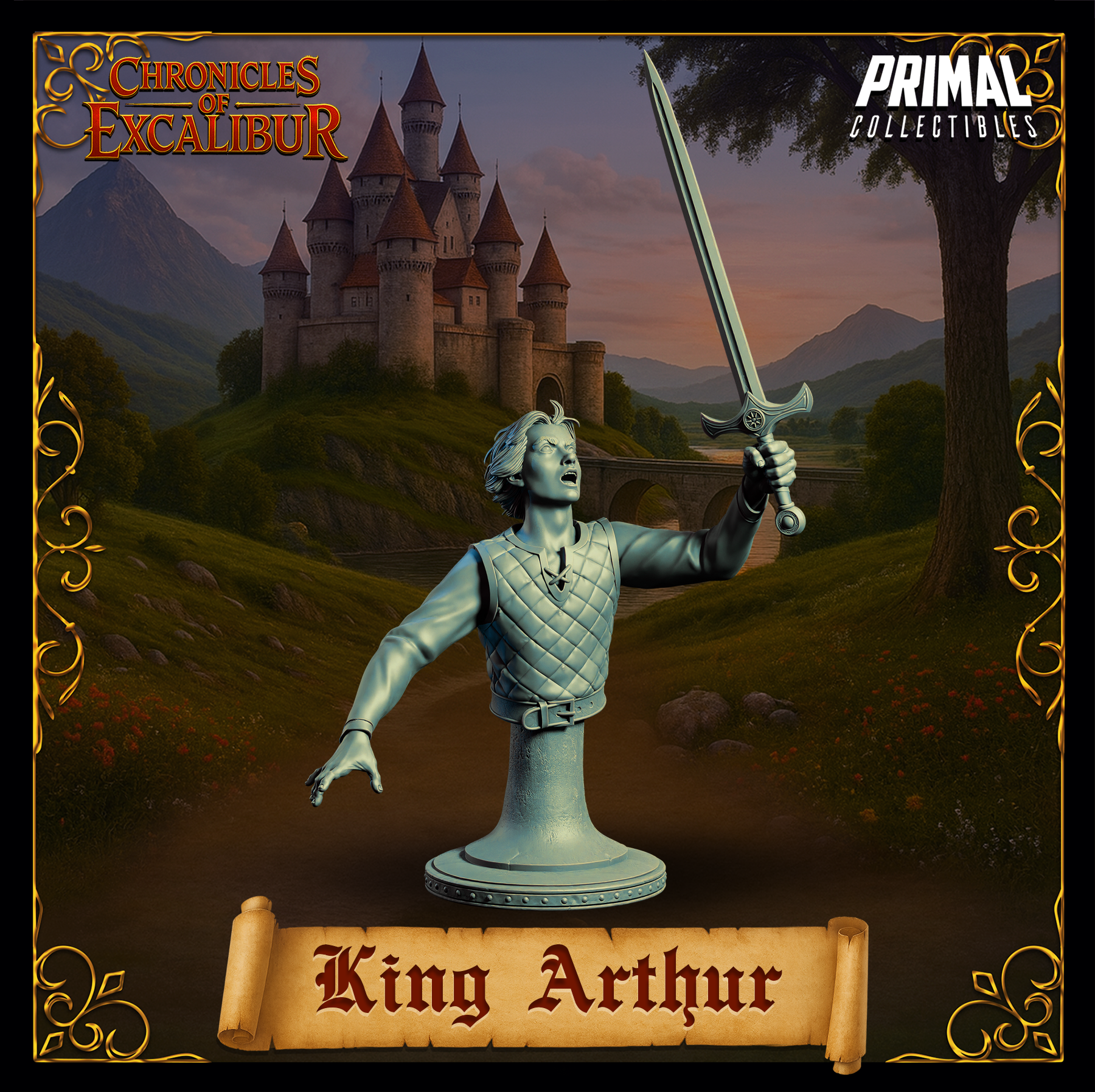 Young King Arthur - Bust aus der Reihe Chronicles of Excalibur von Primal Collectibles
