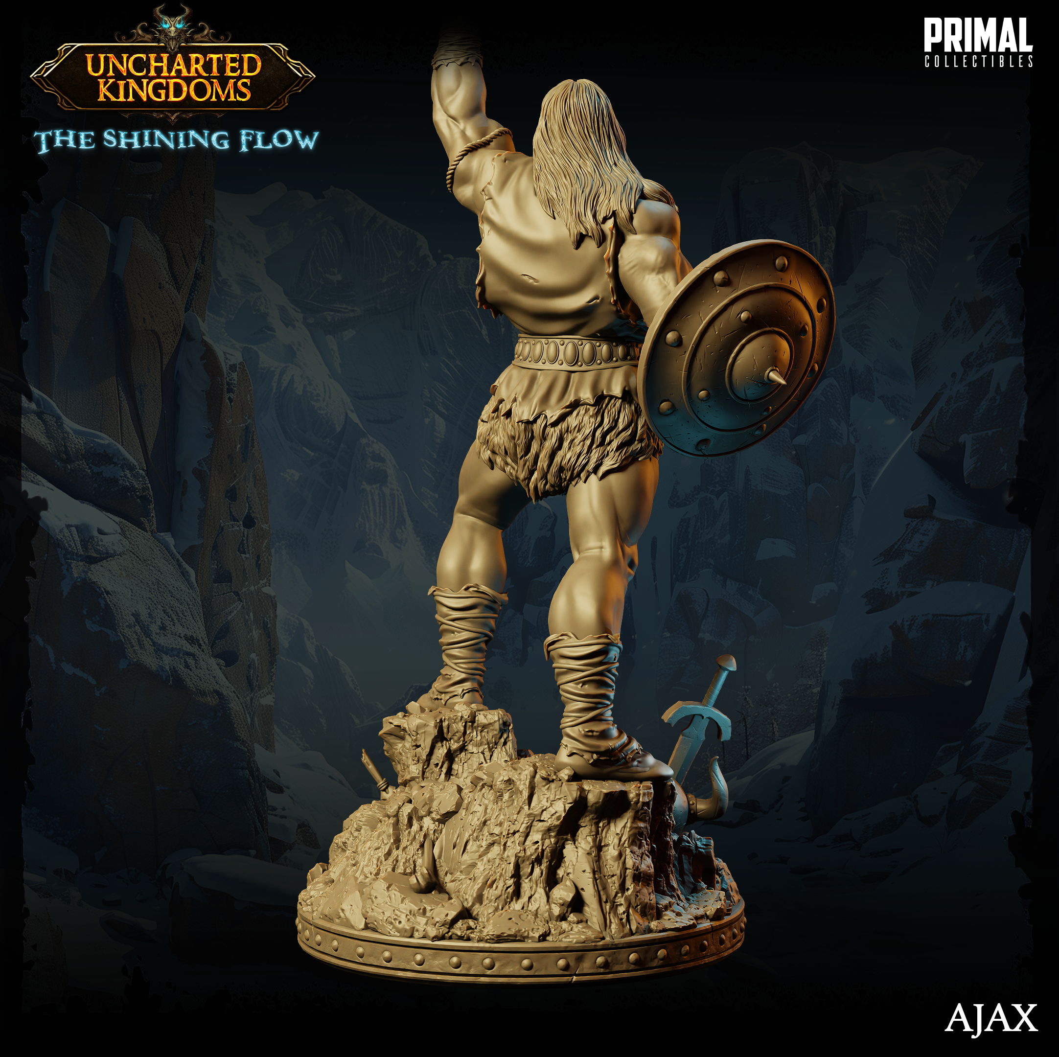 Barbarian Ajax - Uncharted Kingdoms/ The Shining Flow - Primal Collectibles