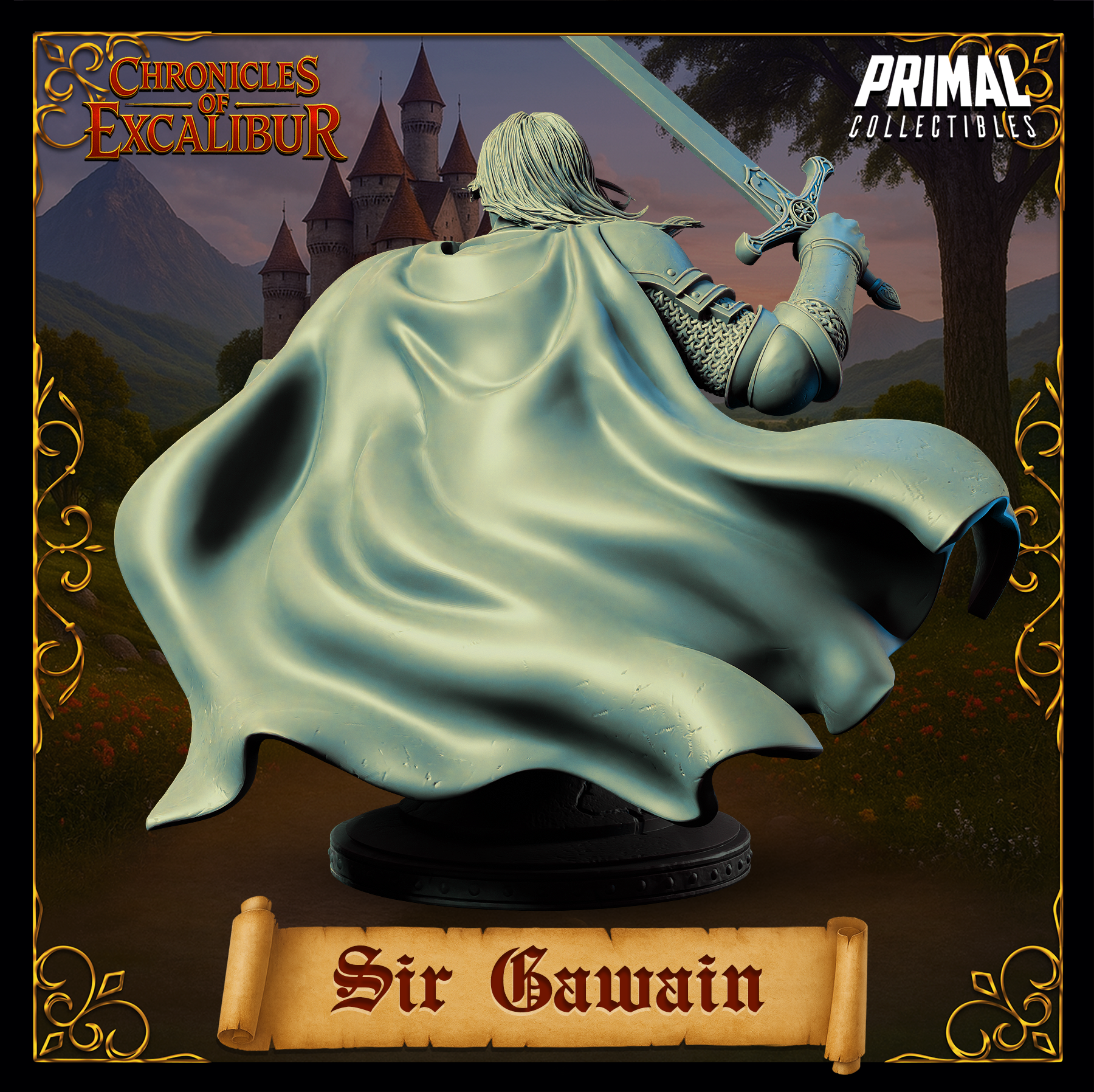 Knight Sir Gawain - Bust - Chronicles of Excalibur - Primal Collectibles