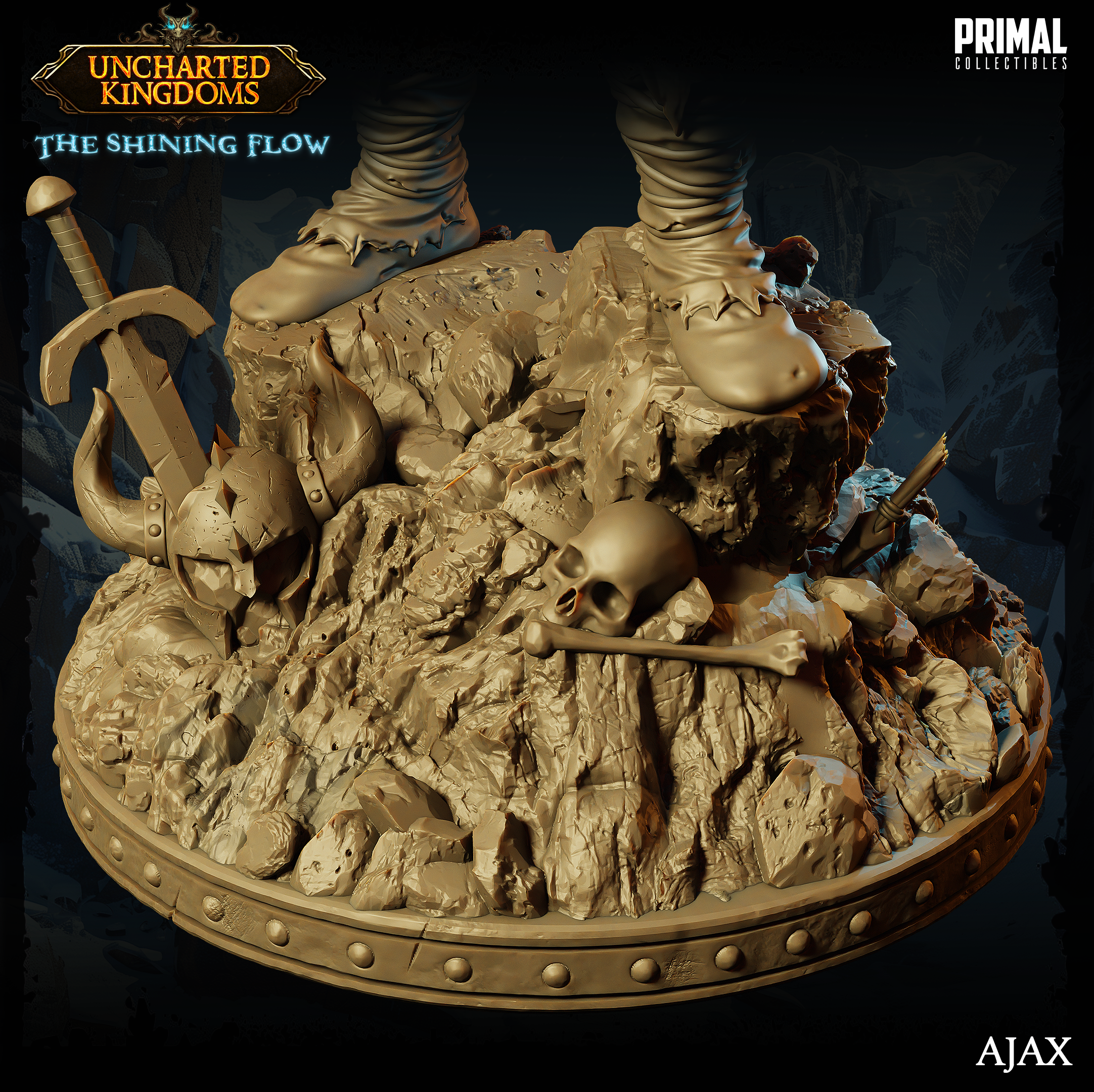Barbarian Ajax - Uncharted Kingdoms/ The Shining Flow - Primal Collectibles