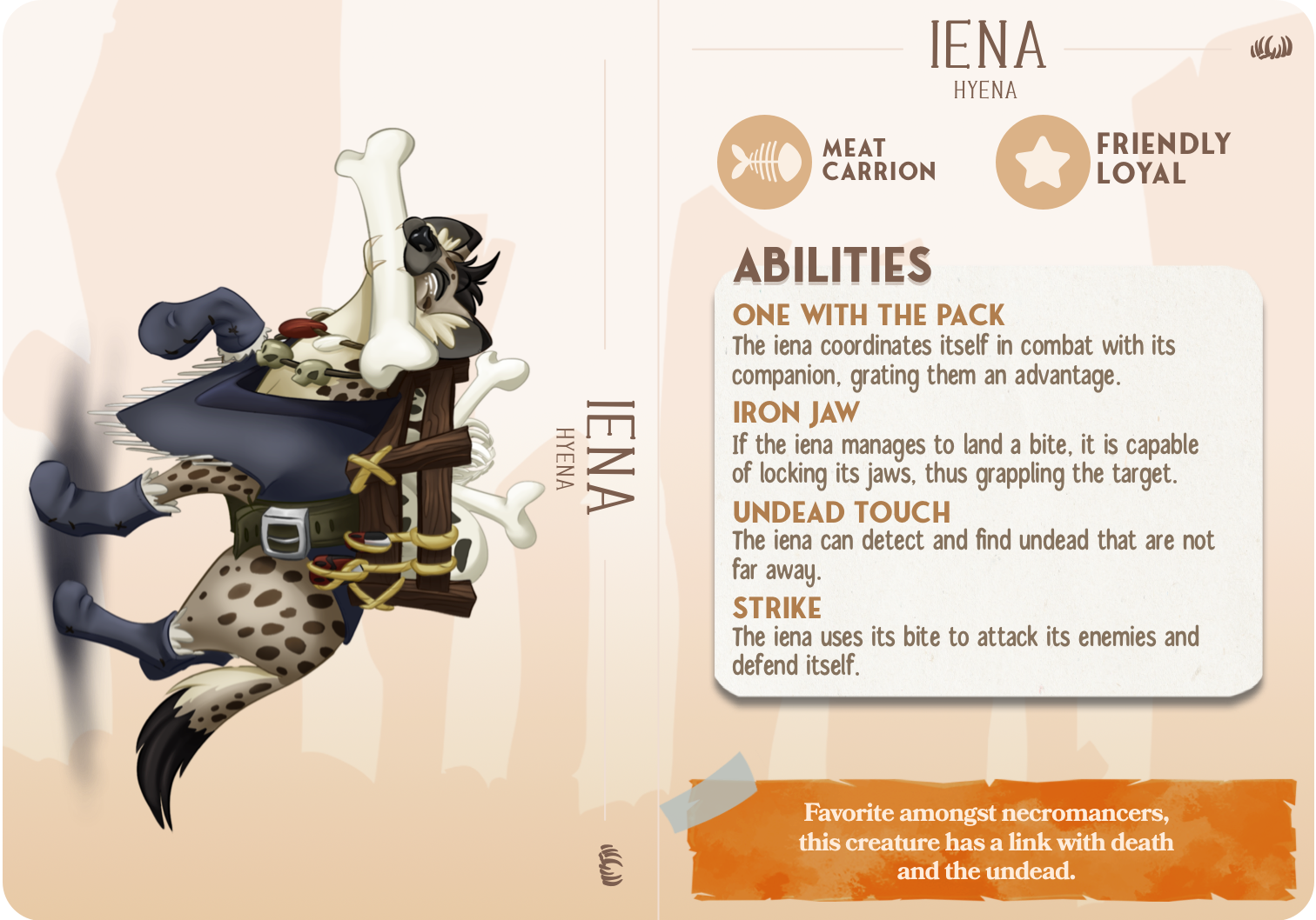 Hyena - Scavengers - Lena - Animal Companions by Cornelia - Cast n Play