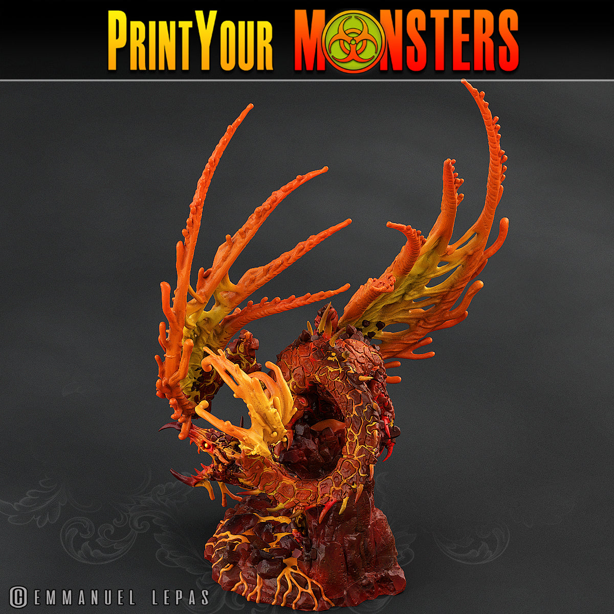 Infernal Magma Dragon - Magma Pack - Print Your Monsters