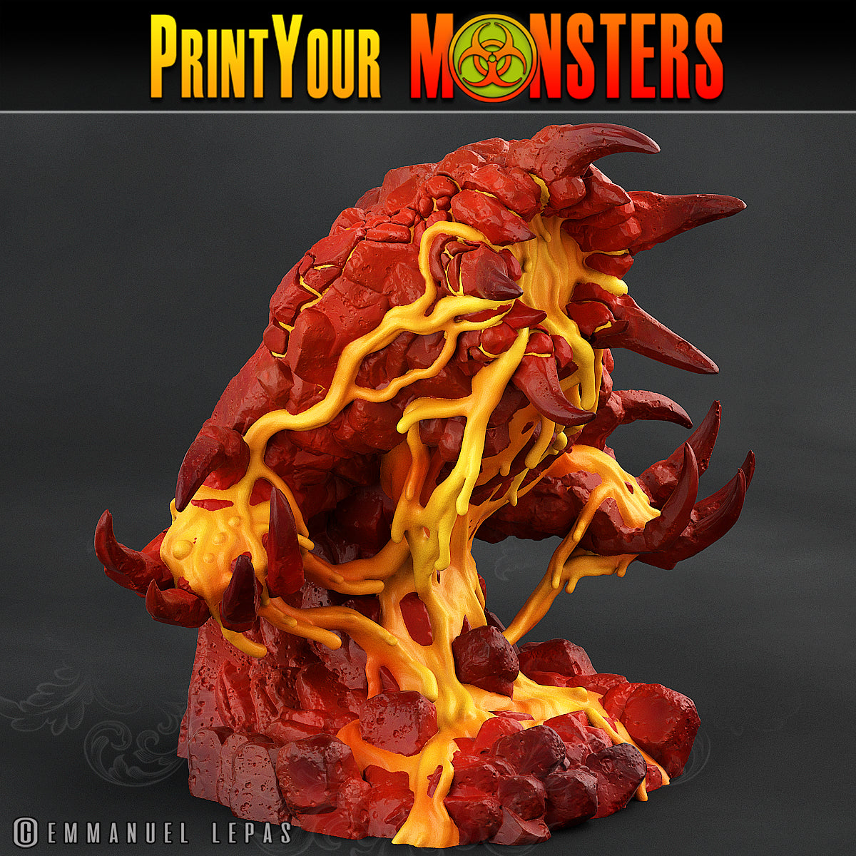 Infernal Magma Elemental - Magma Pack - Print Your Monsters