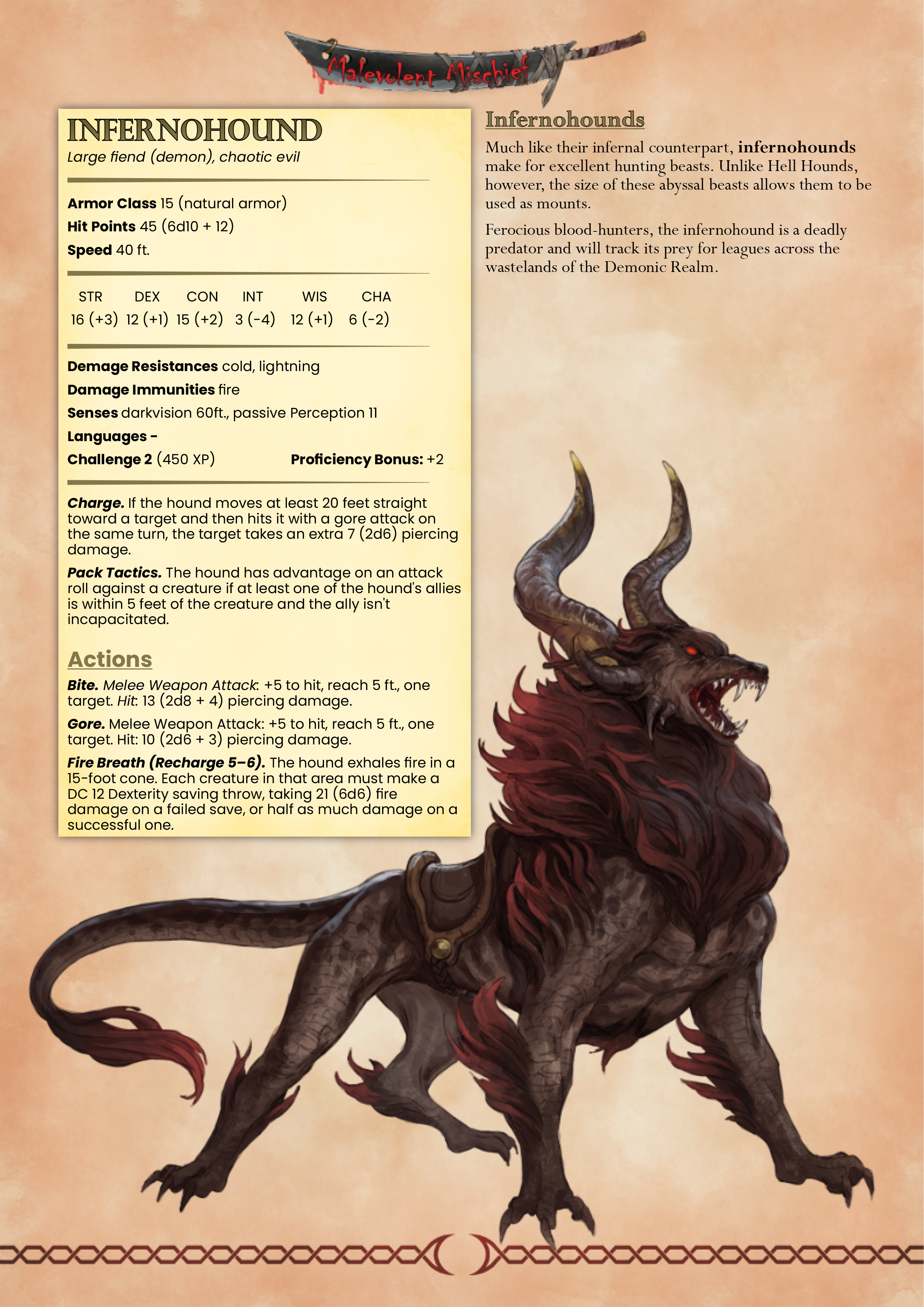 Infernohound Bundle - from the Malevolent Mischief series by White Werewolf Tavern