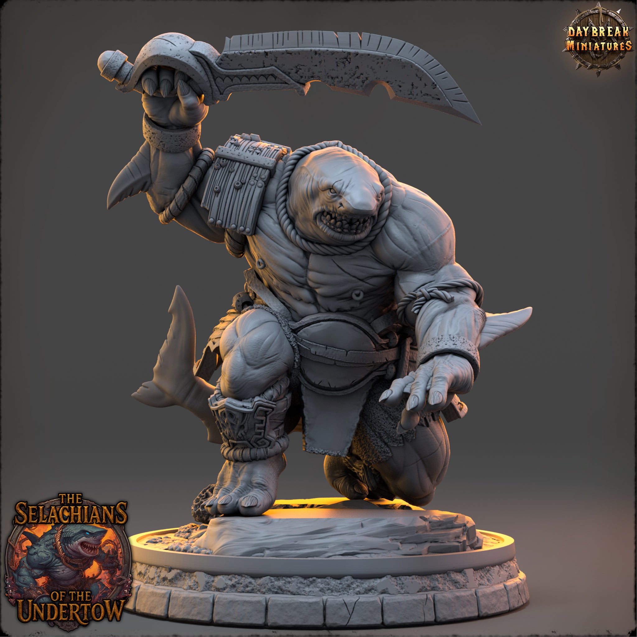 Sharkfolk - aus der Reihe The Selachians of the Undertow von Daybreak Miniatures