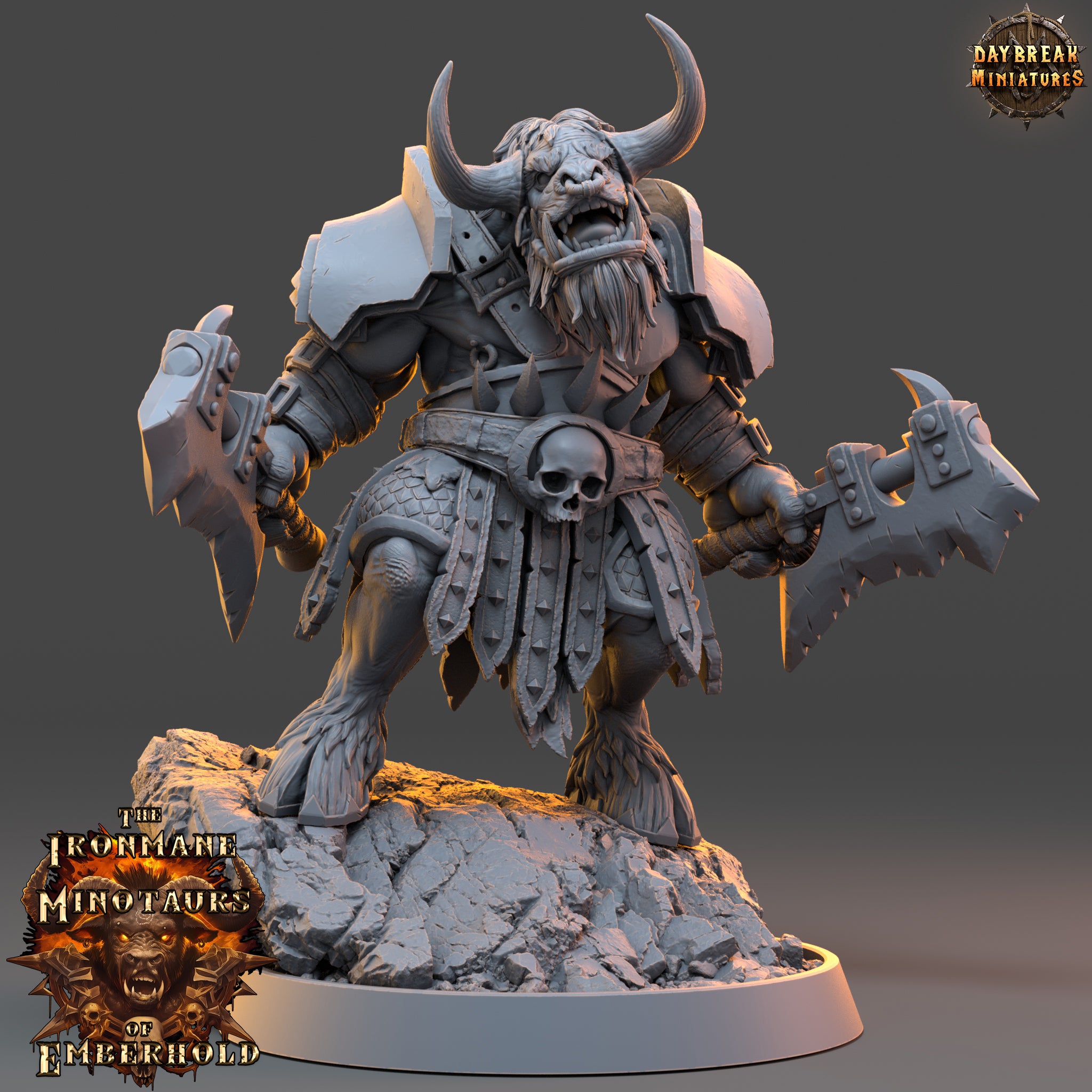 Minotaur - aus der Reihe The Ironmane Minotaurs of Emberhold von Daybreak Miniatures